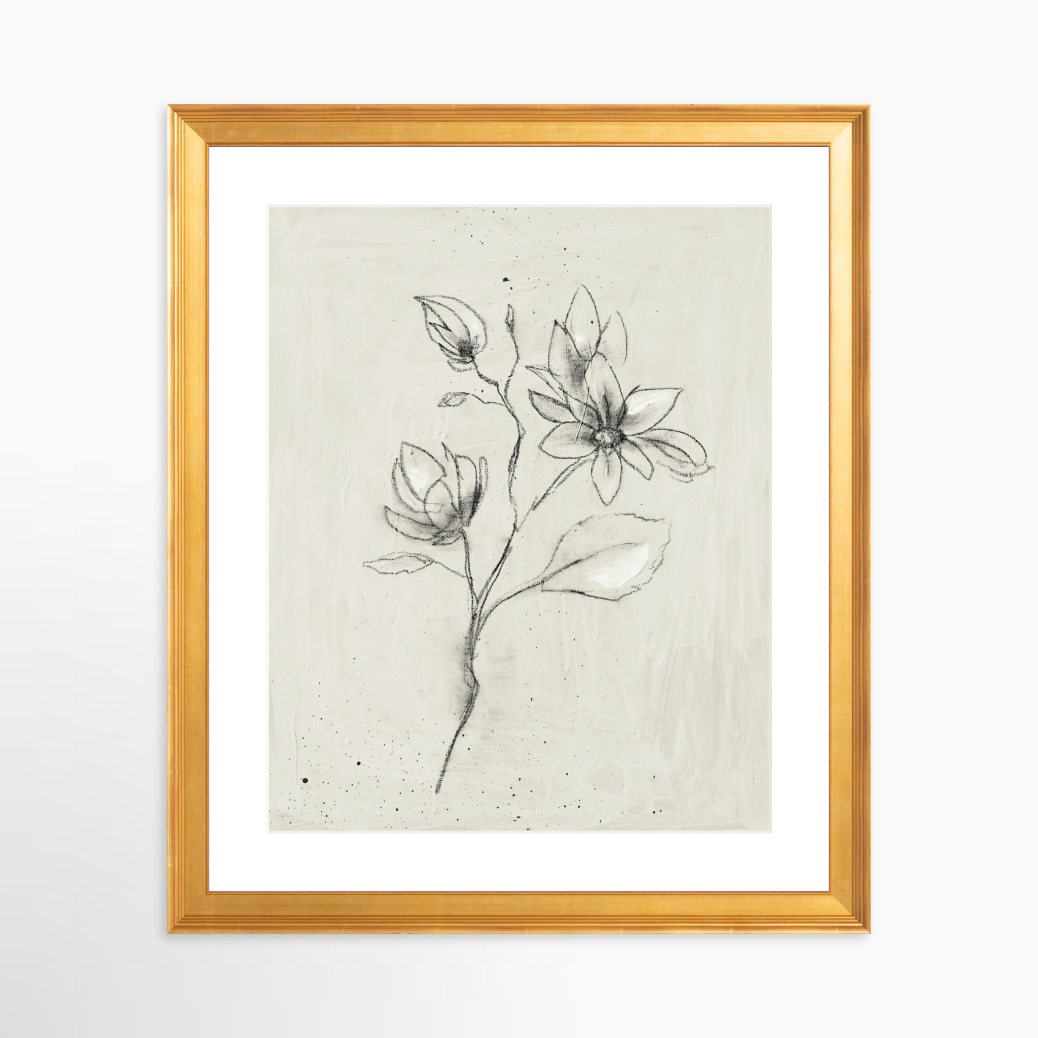 24x30 / Certificate Gold Frame + White Mat