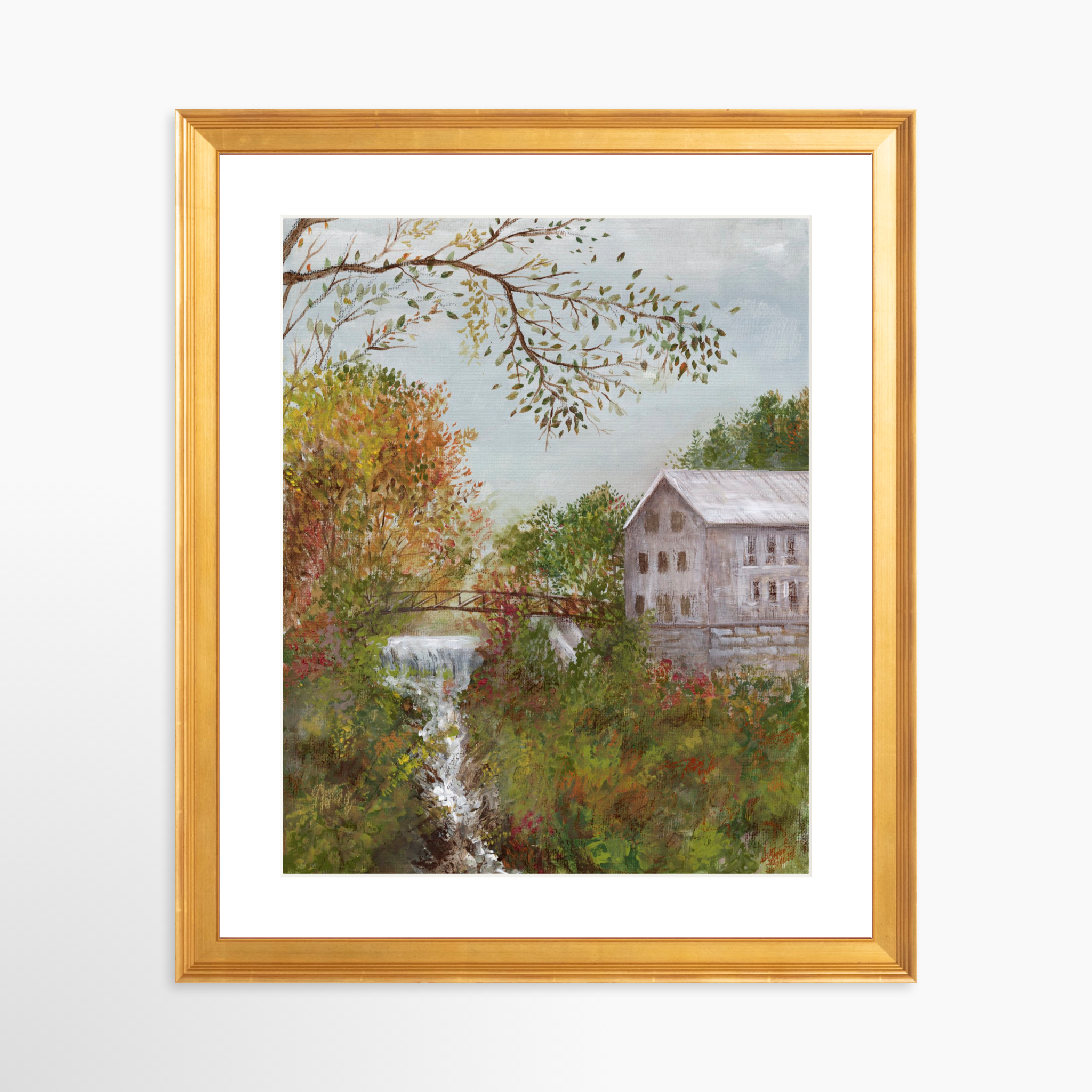 24x30 / Certificate Gold Frame + White Mat