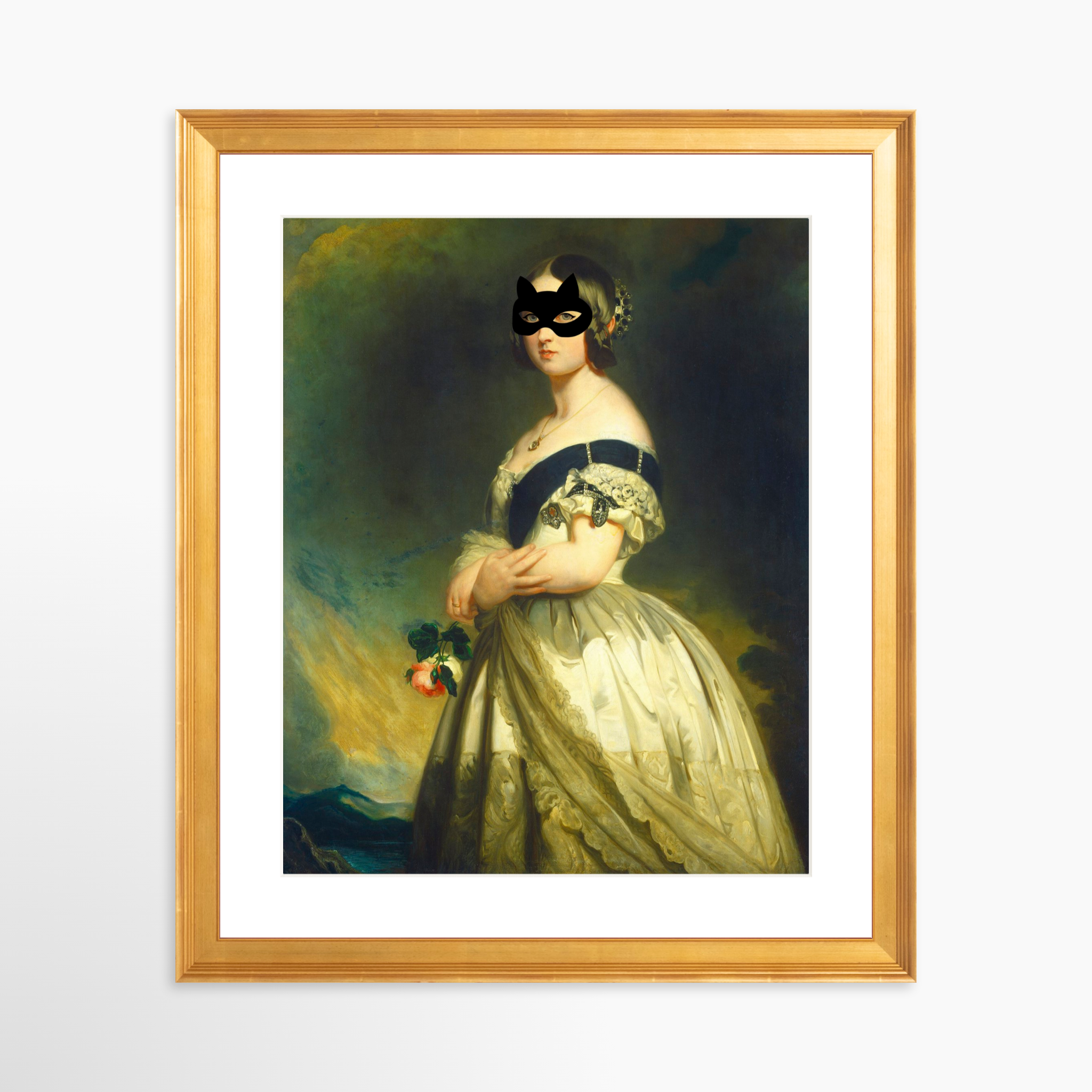 24x30 / Certificate Gold Frame + White Mat