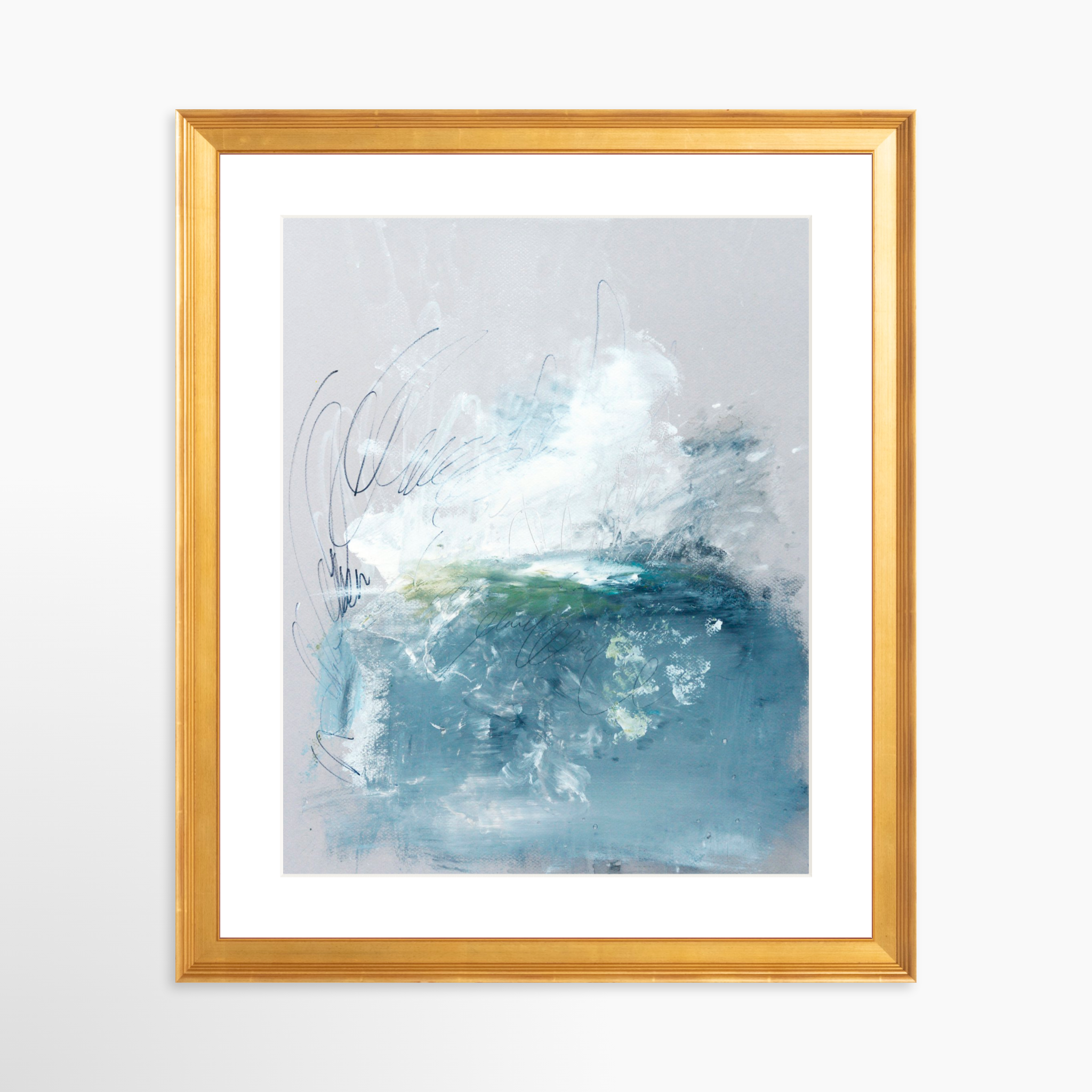 24x30 / Certificate Gold Frame + White Mat
