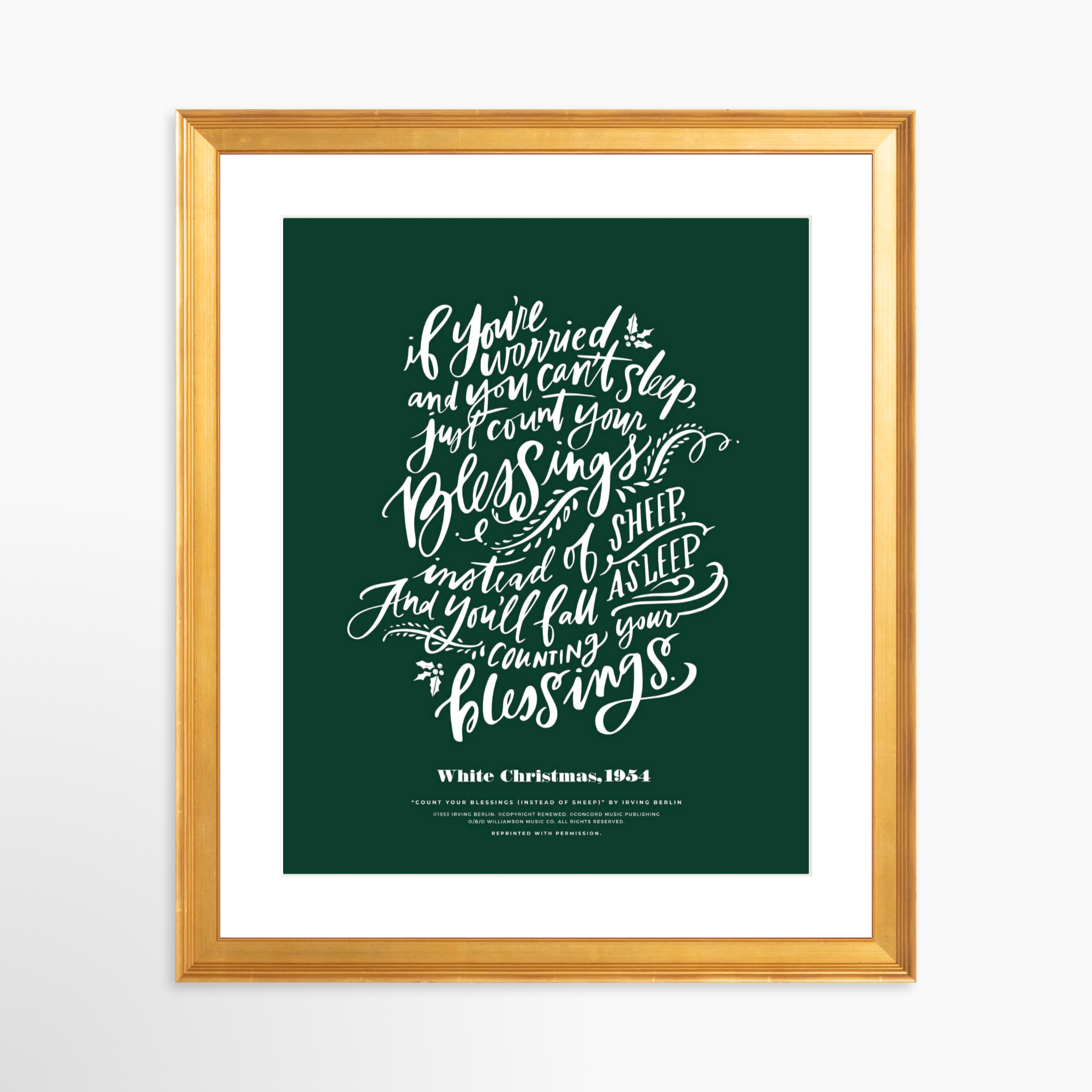 24x30 / Certificate Gold Frame + White Mat