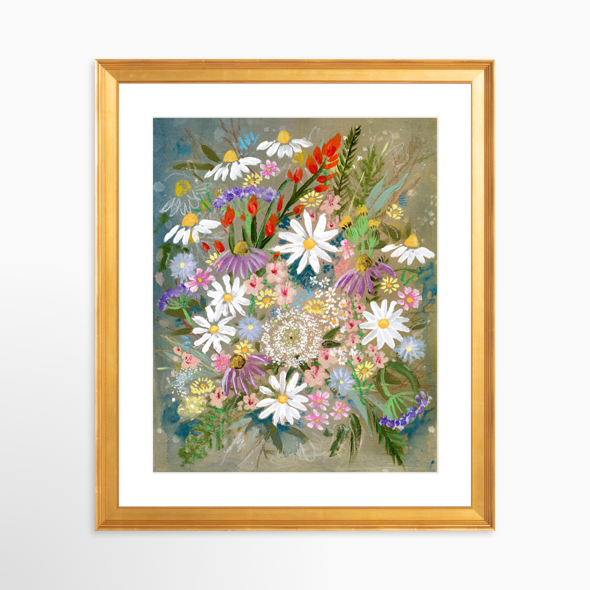 24x30 / Certificate Gold Frame + White Mat