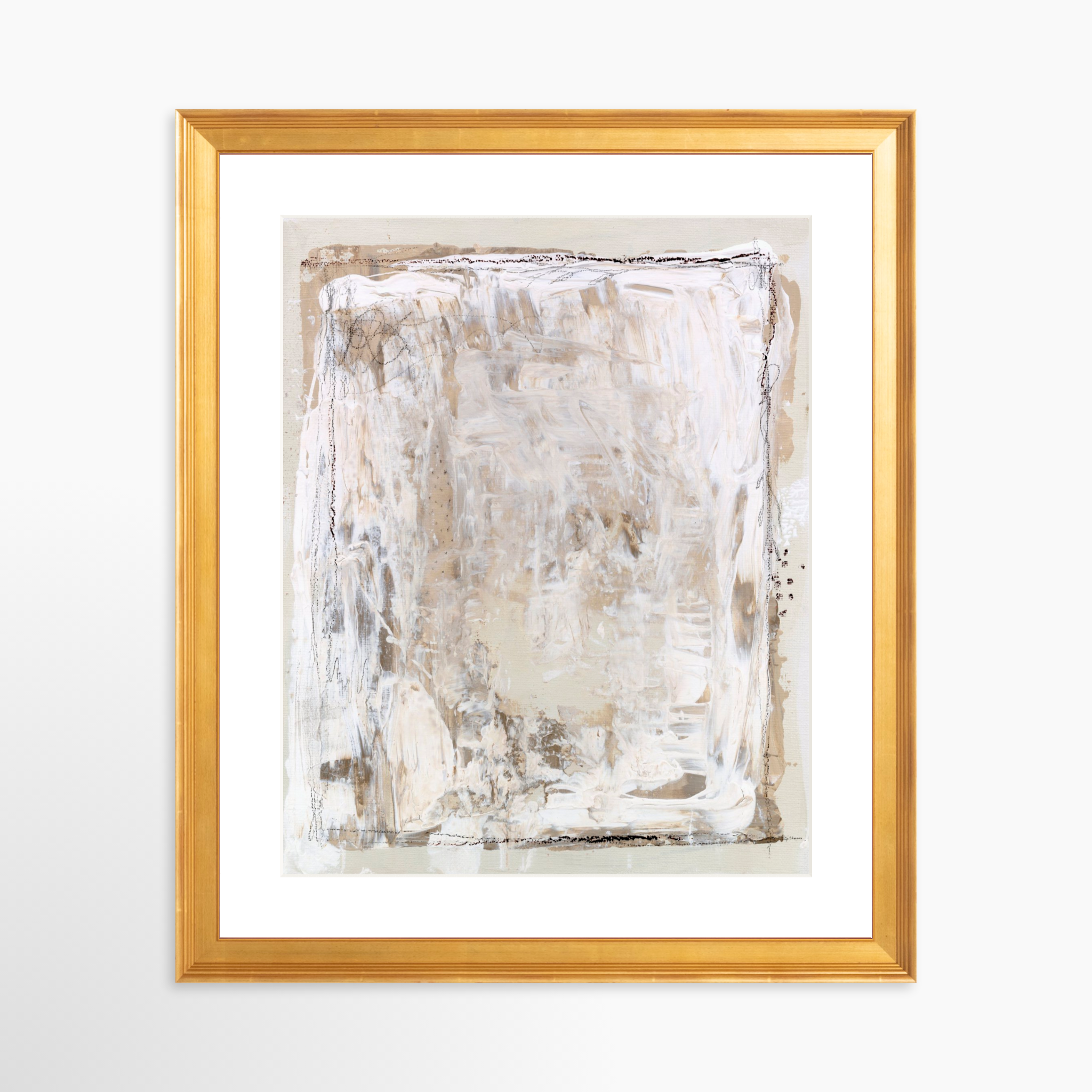 24x30 / Certificate Gold Frame + White Mat