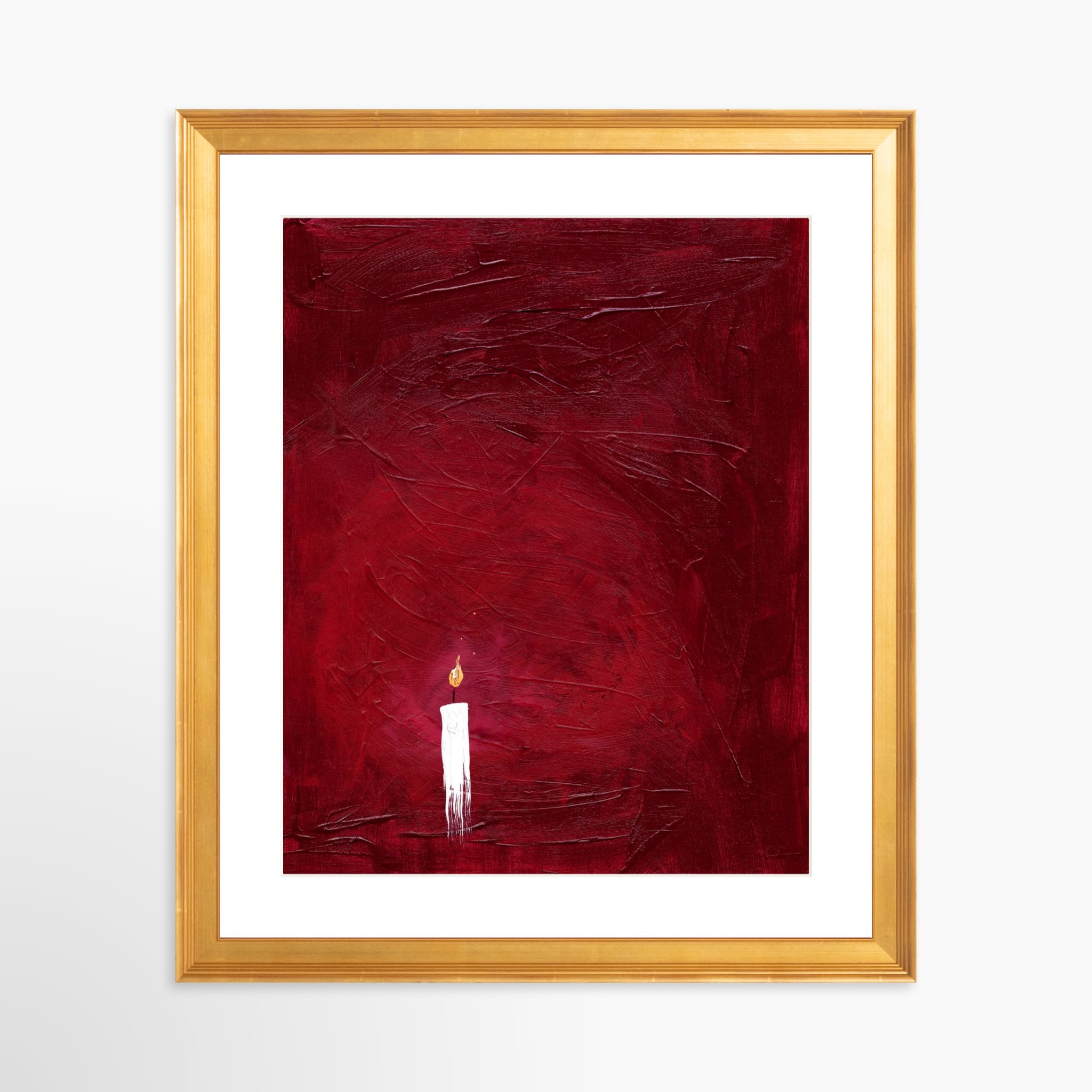 24x30 / Certificate Gold Frame + White Mat