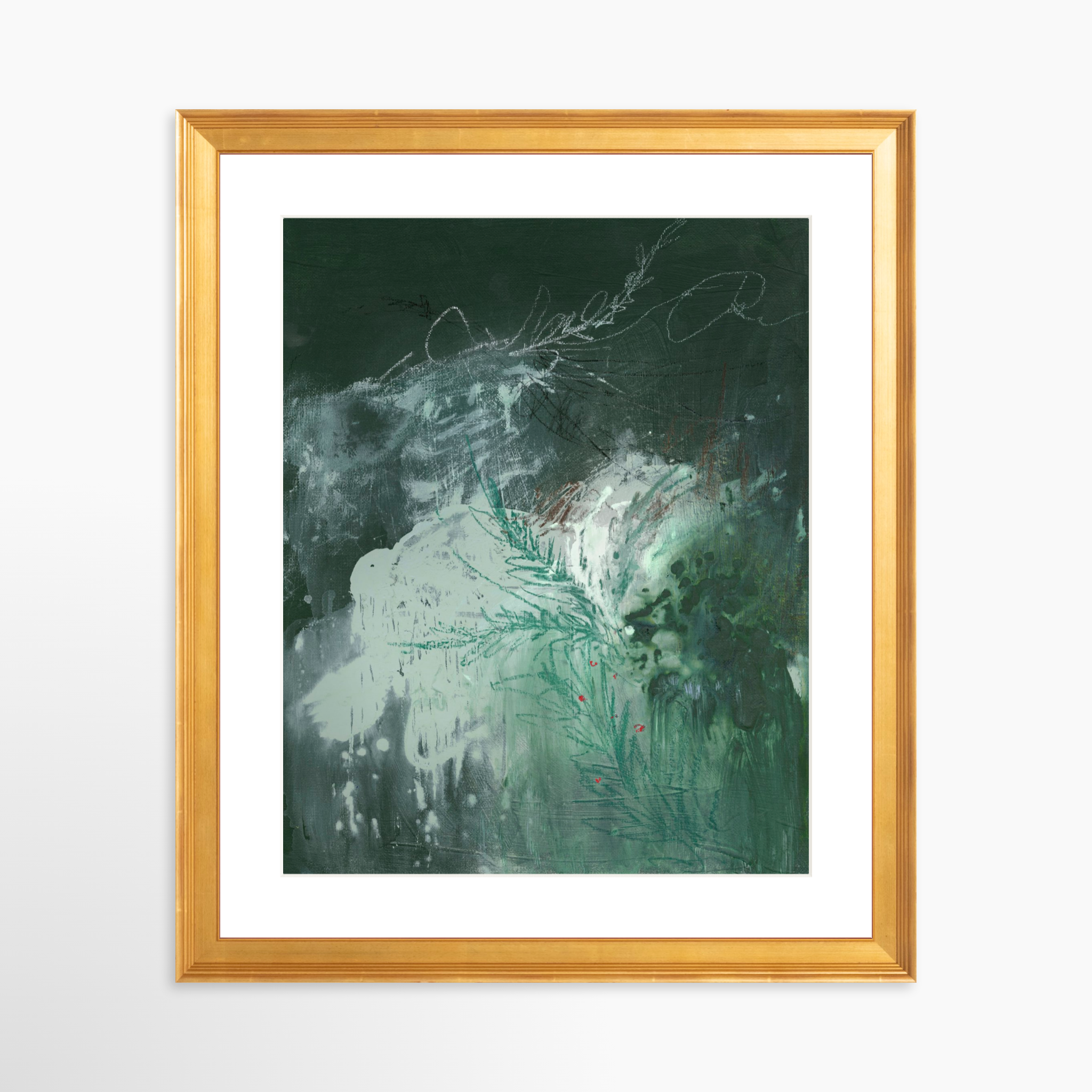 24x30 / Certificate Gold Frame + White Mat