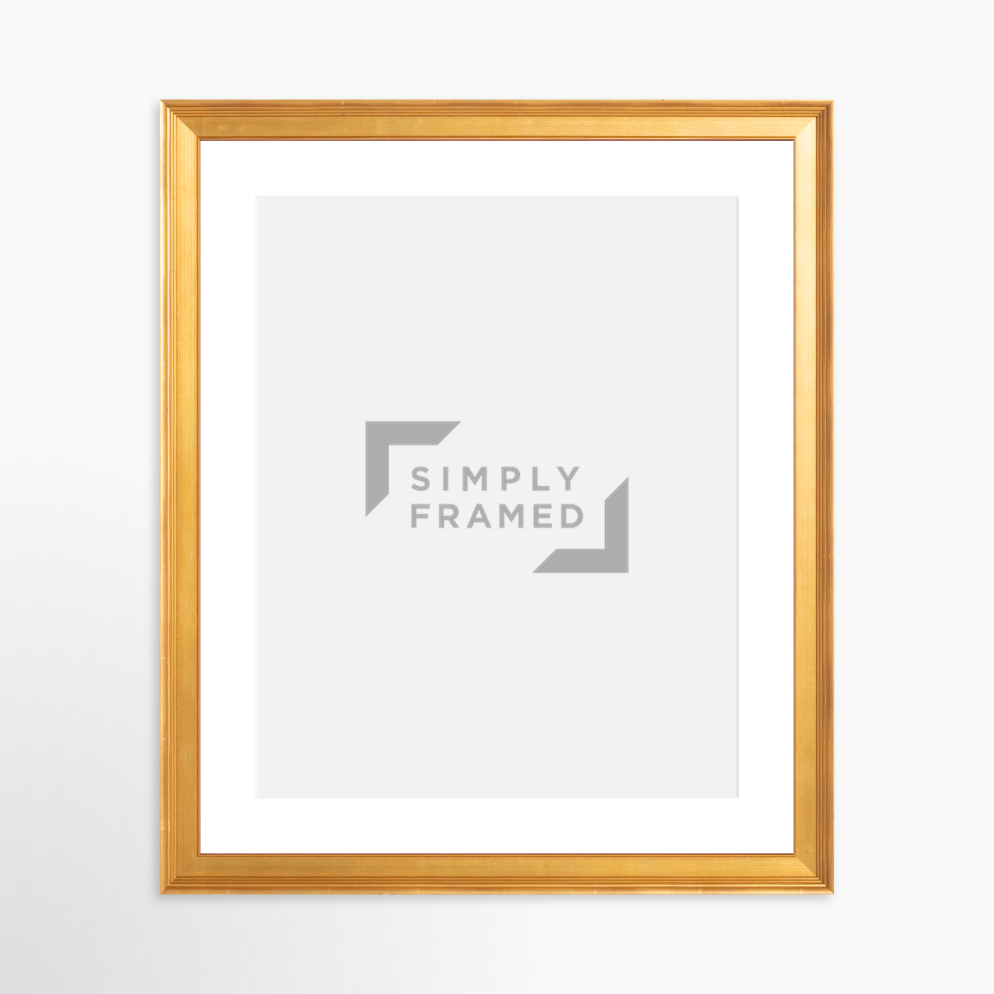 24x30 / Certificate Gold Frame + White Mat