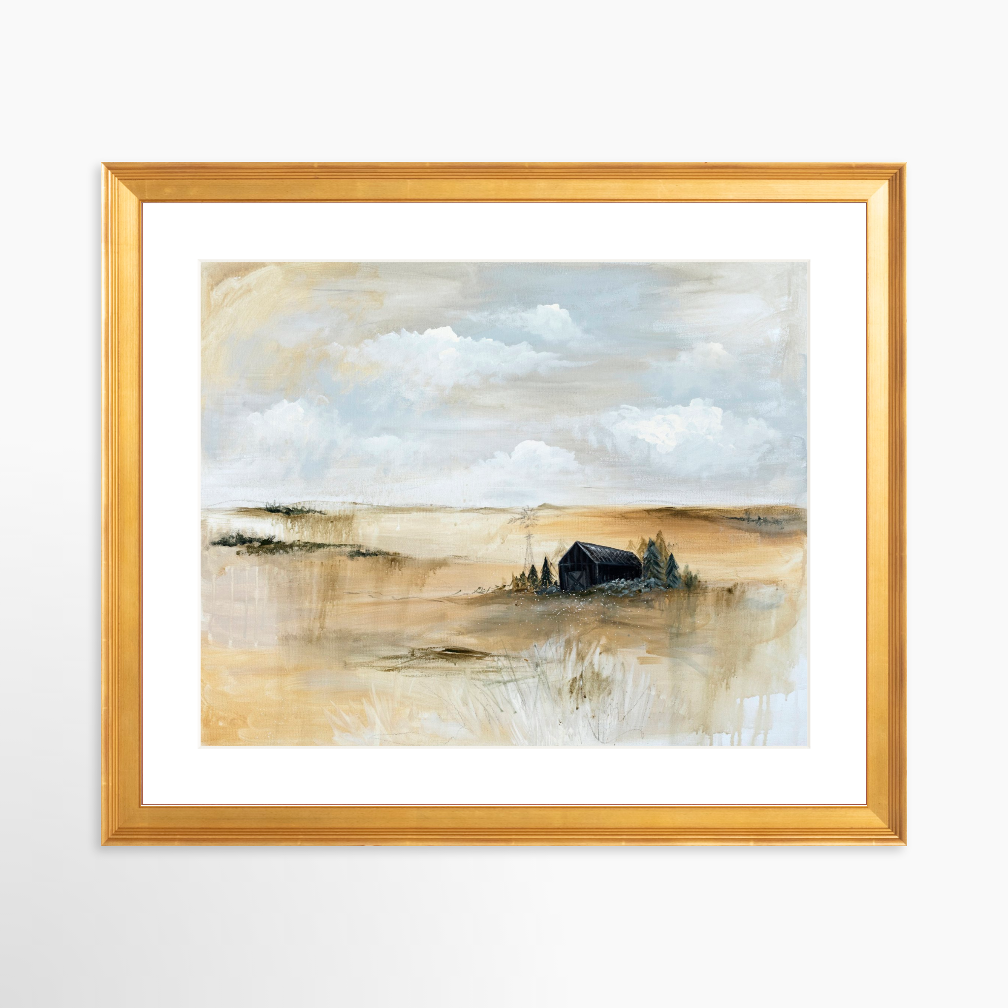 30x24 / Certificate Gold Frame + White Mat