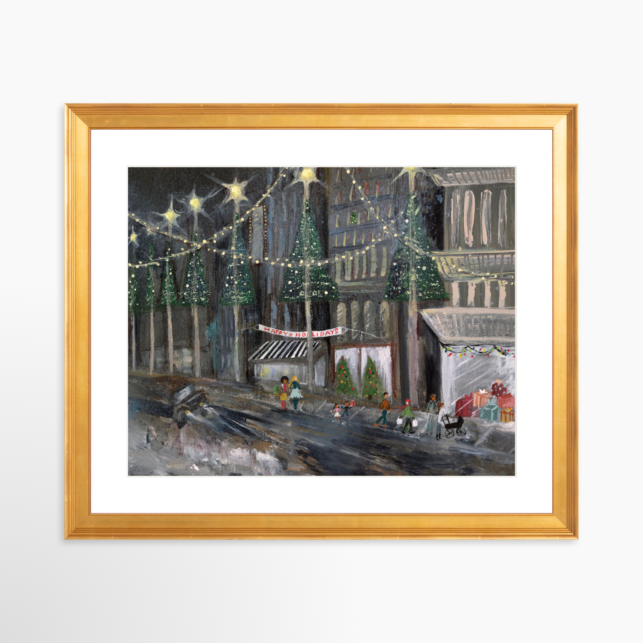 30x24 / Certificate Gold Frame + White Mat