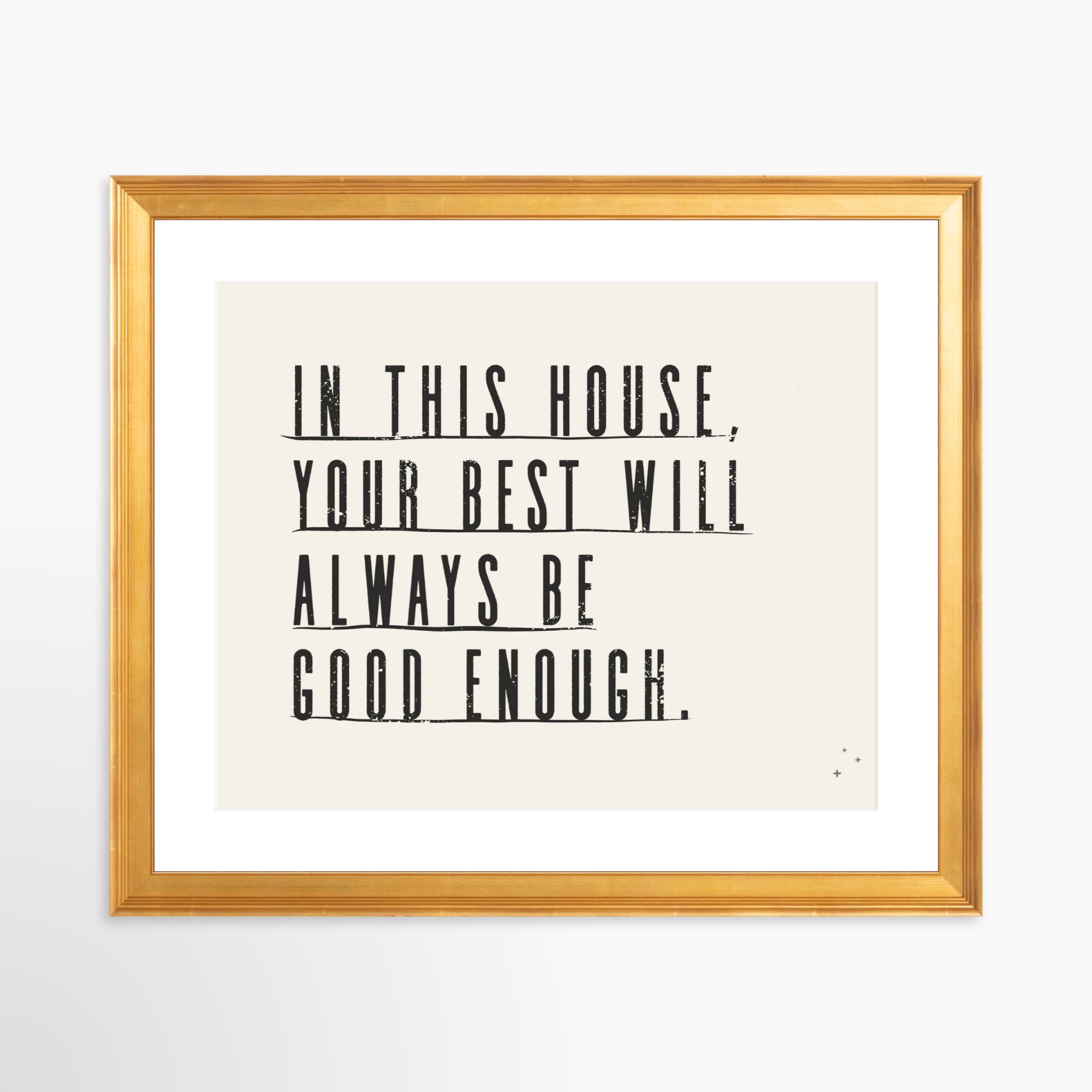 30x24 / Certificate Gold Frame + White Mat