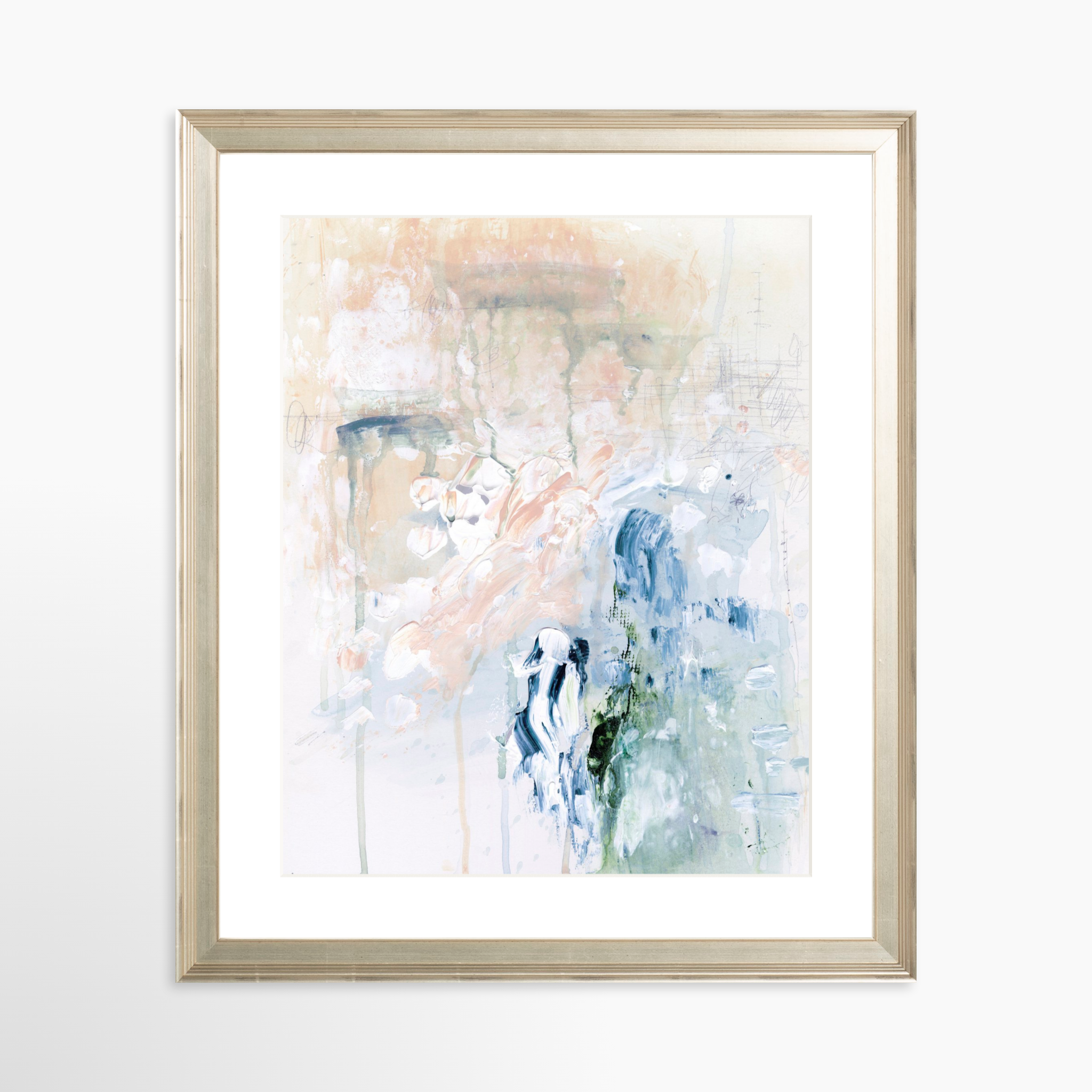 24x30 / Certificate Silver Frame + White Mat