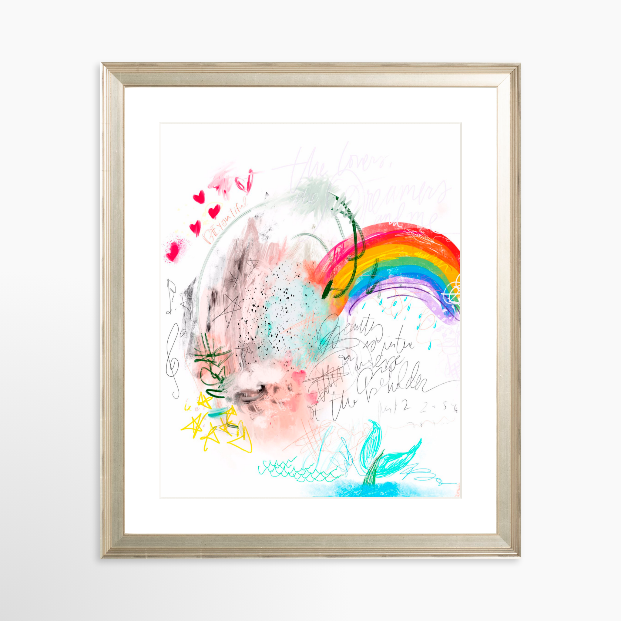 24x30 / Certificate Silver Frame + White Mat