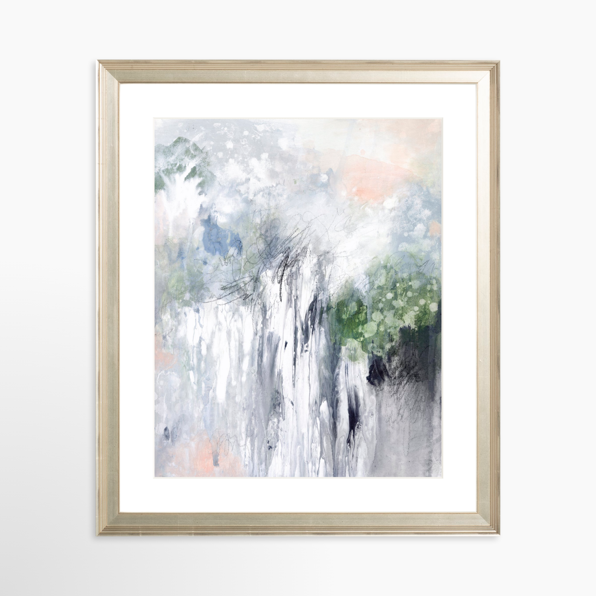 24x30 / Certificate Silver Frame + White Mat