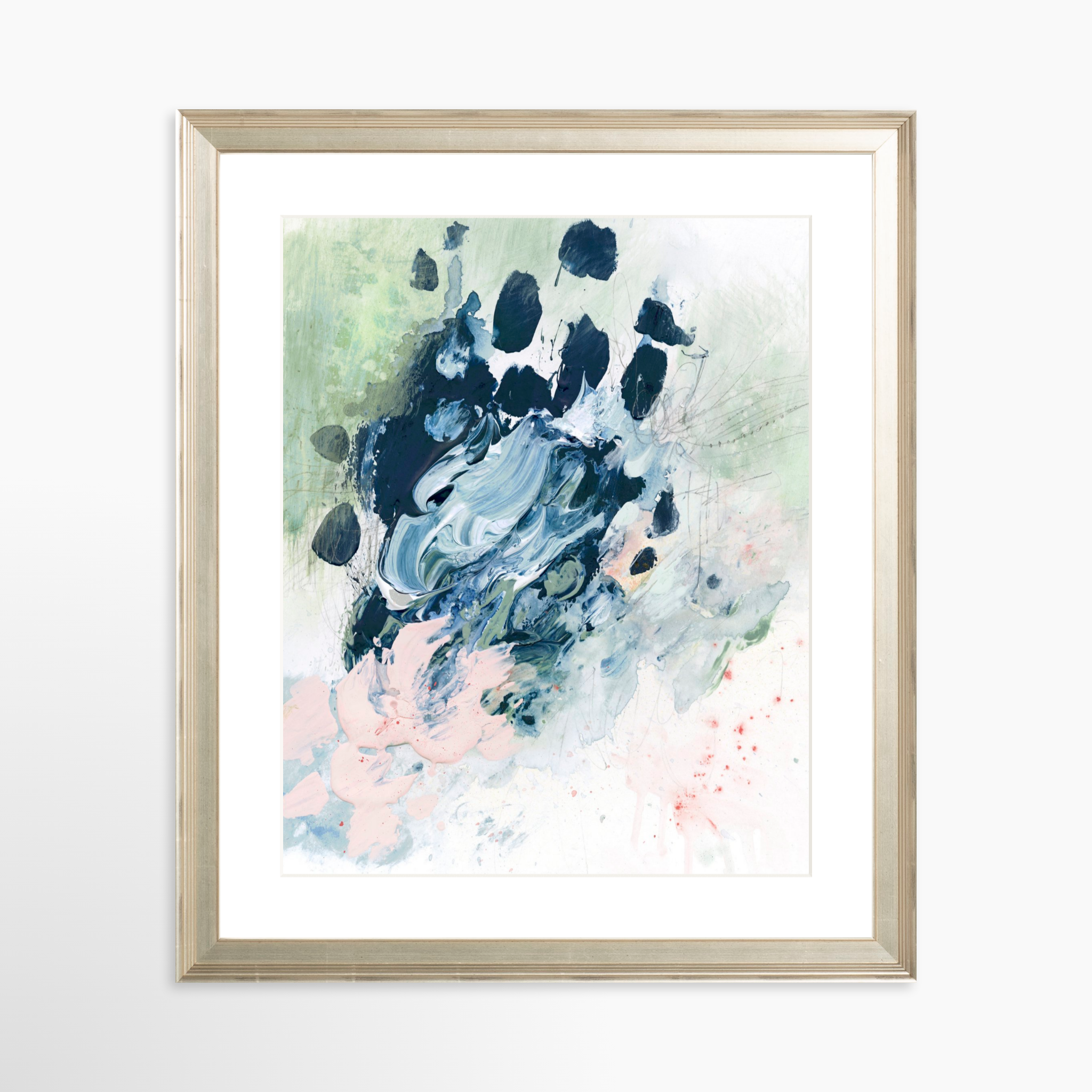 24x30 / Certificate Silver Frame + White Mat