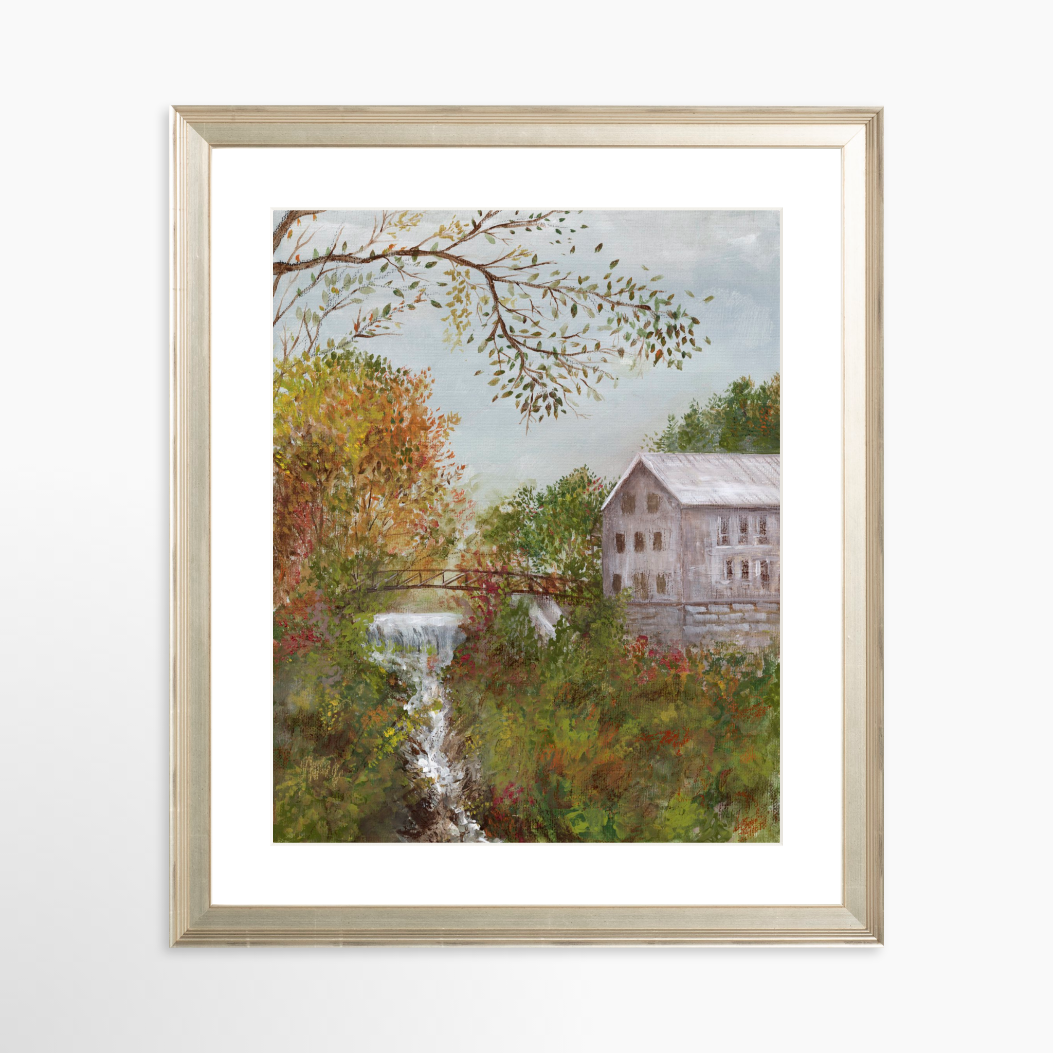 24x30 / Certificate Silver Frame + White Mat