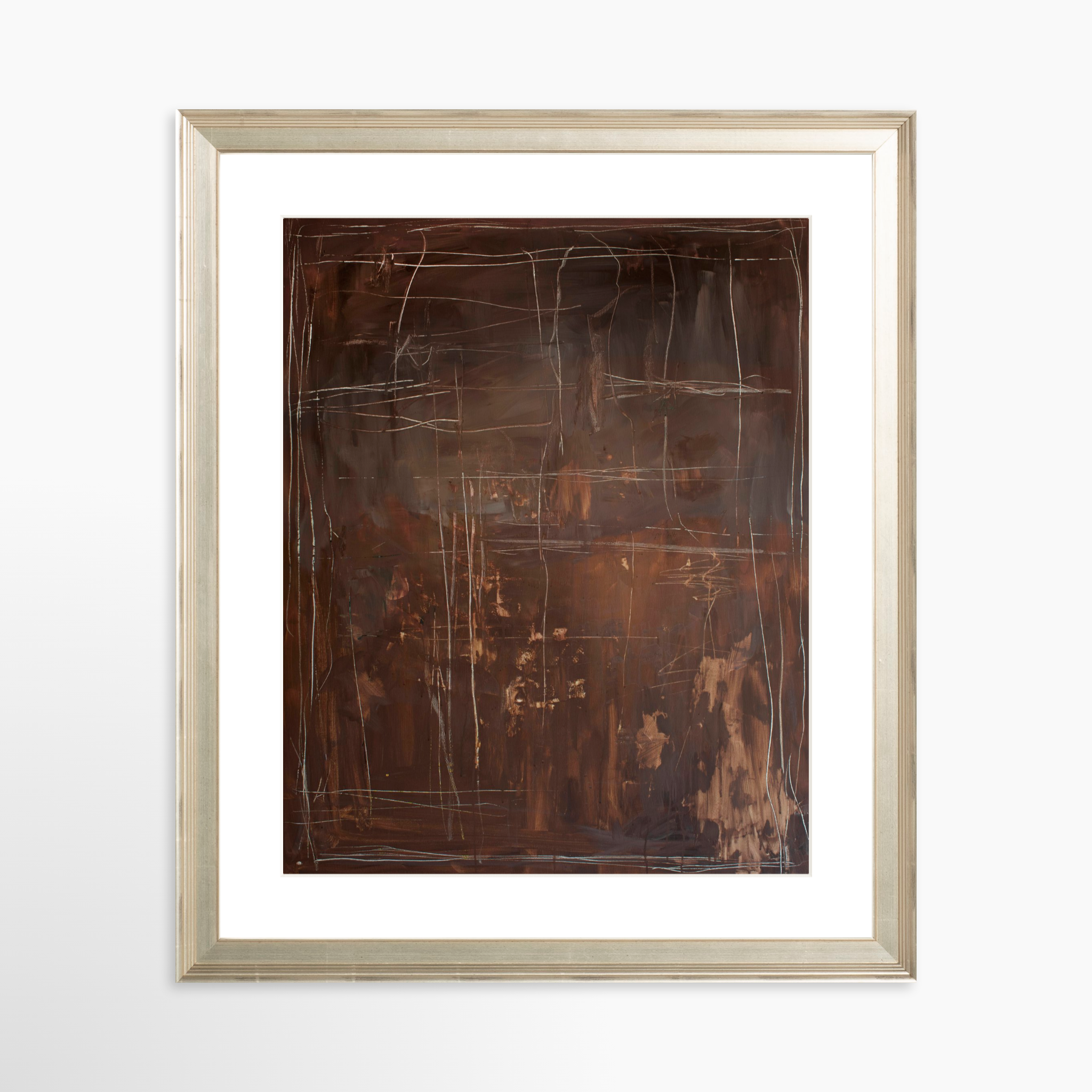 24x30 / Certificate Silver Frame + White Mat