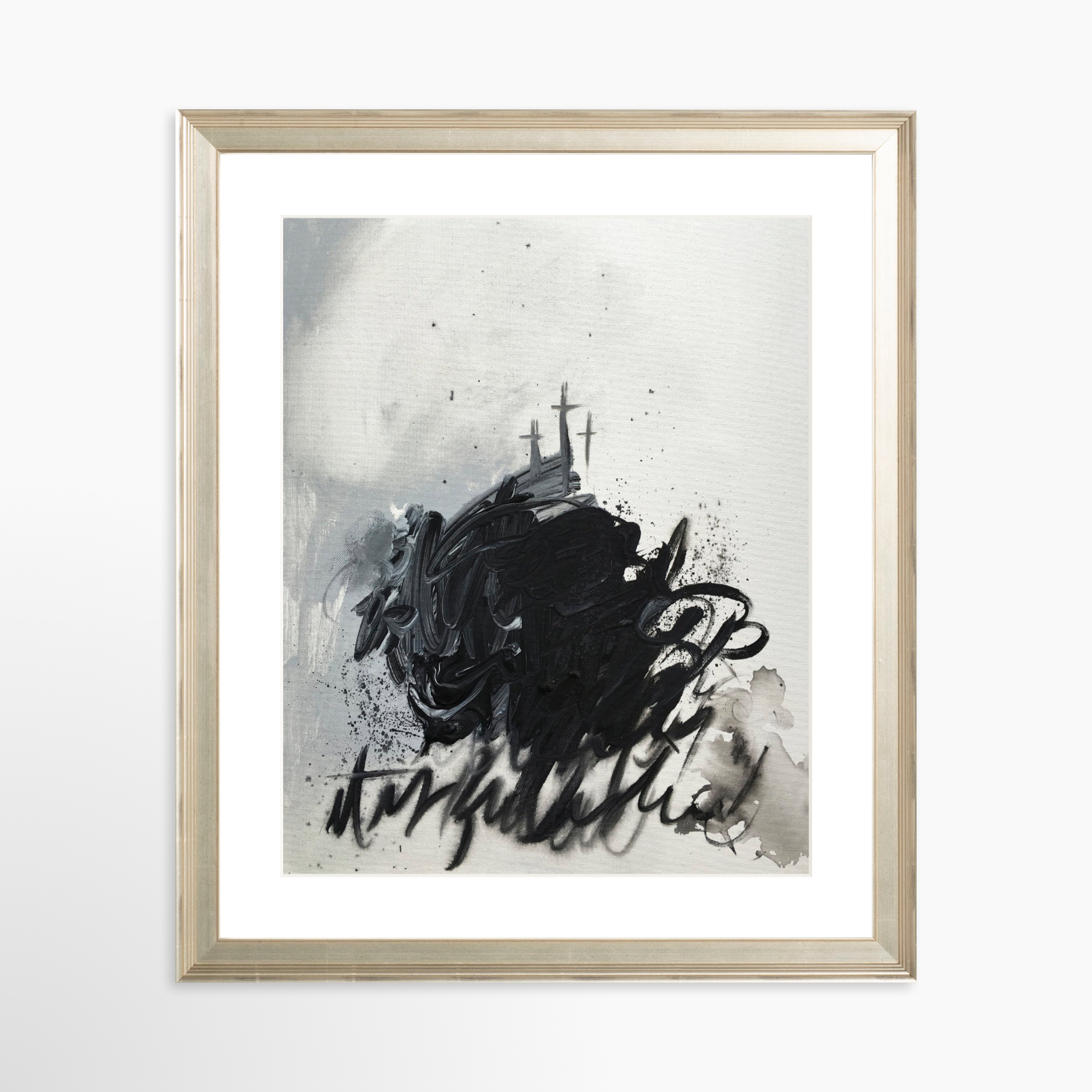 24x30 / Certificate Silver Frame + White Mat