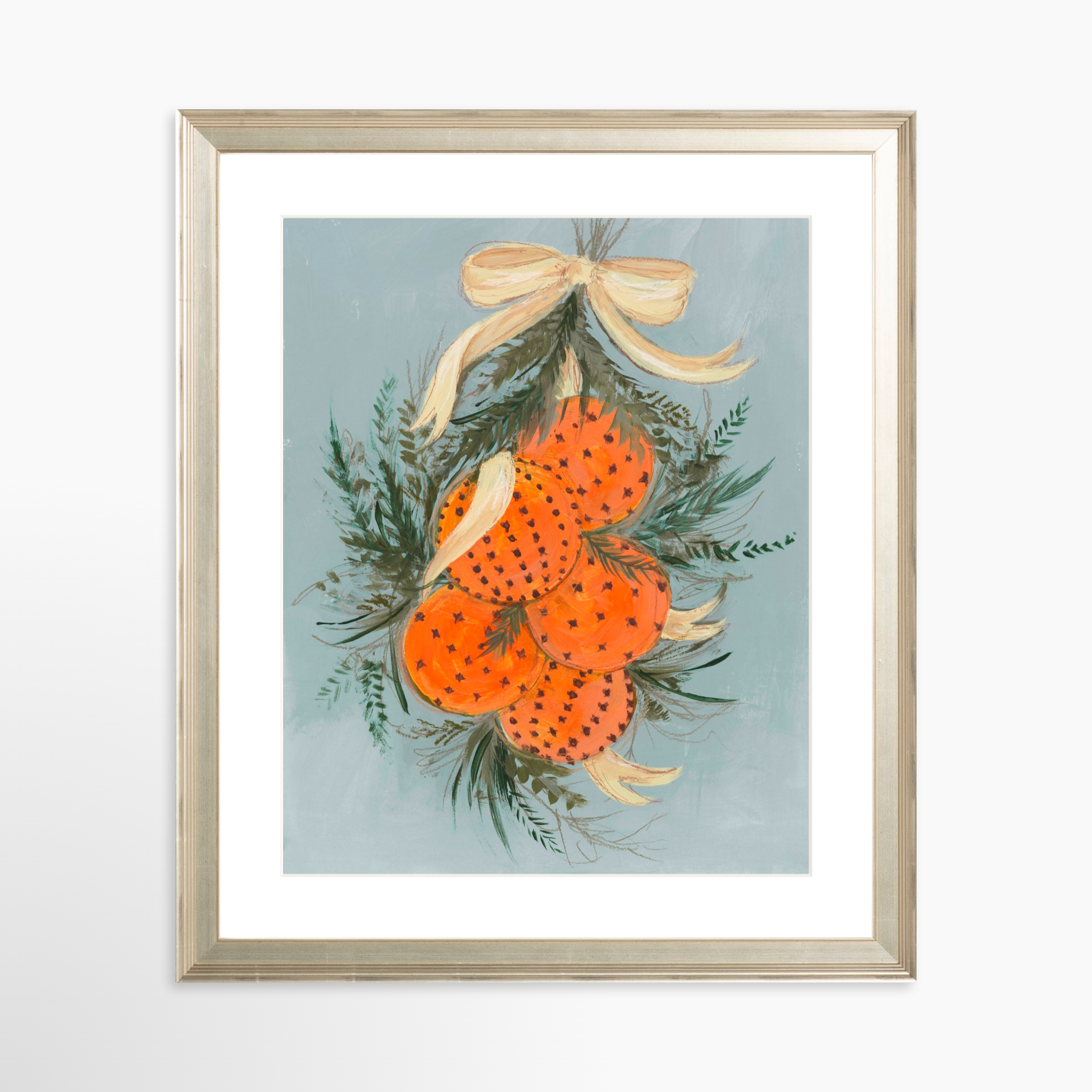 24x30 / Certificate Silver Frame + White Mat