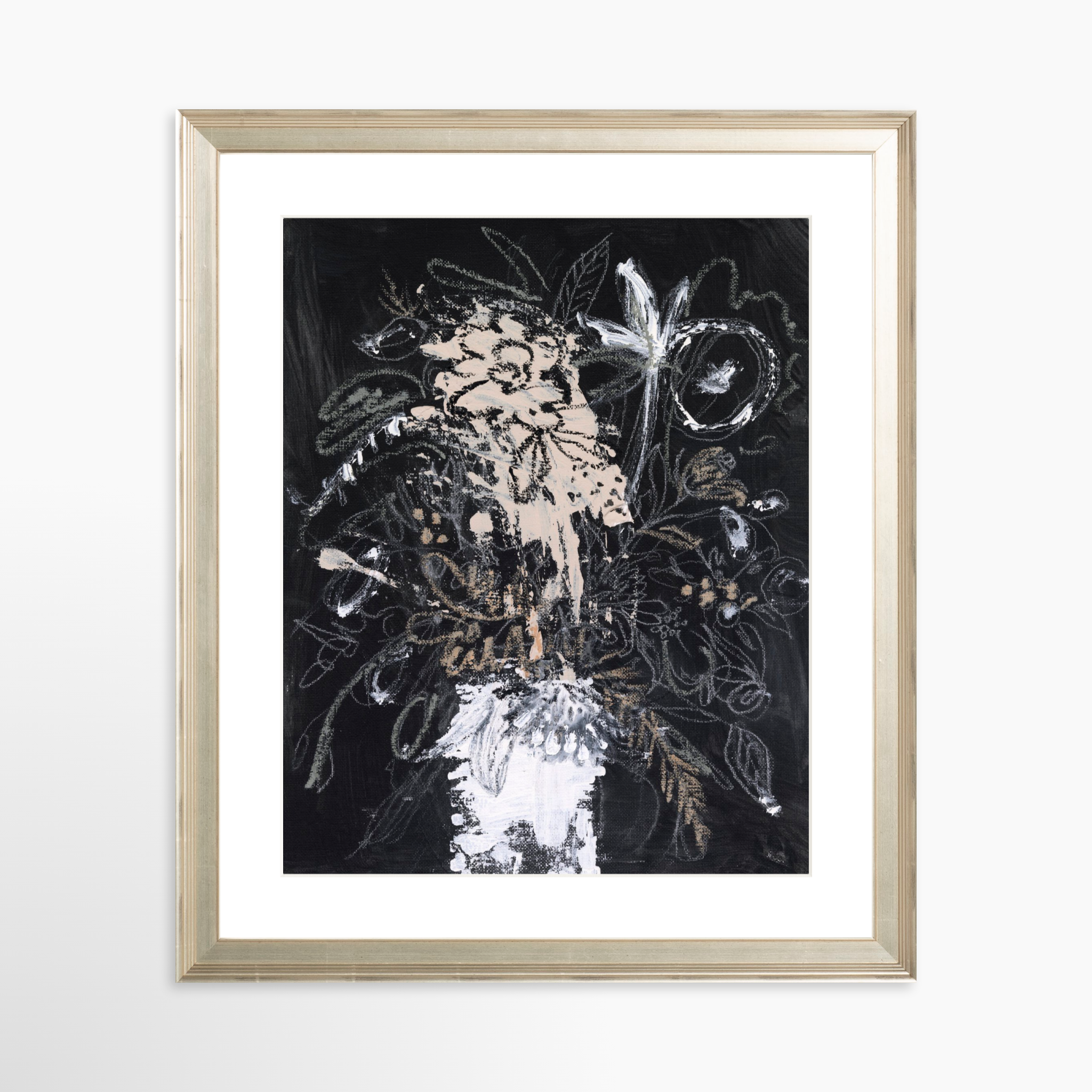24x30 / Certificate Silver Frame + White Mat
