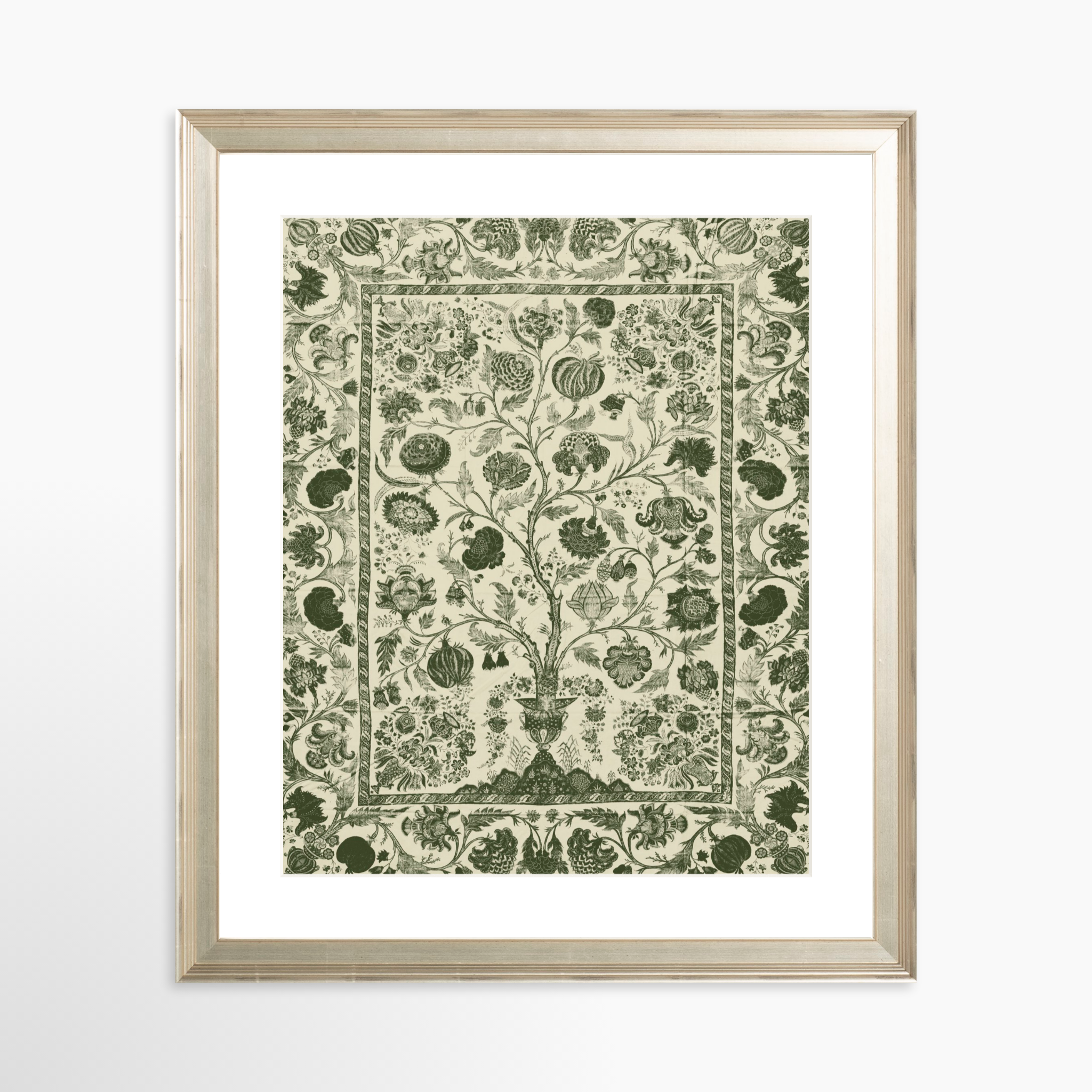 24x30 / Certificate Silver Frame + White Mat