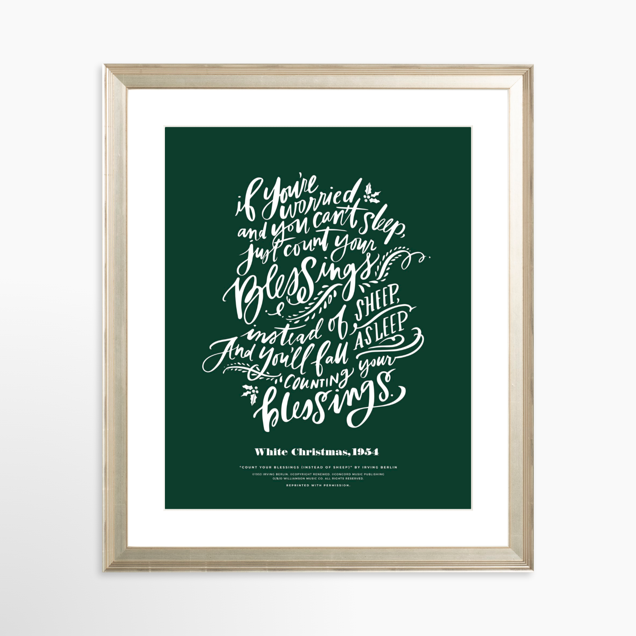 24x30 / Certificate Silver Frame + White Mat