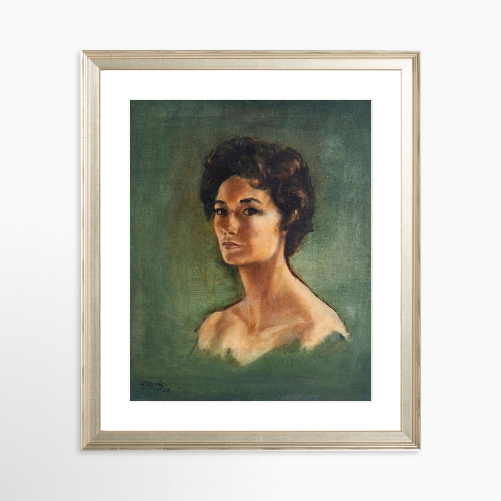 24x30 / Certificate Silver Frame + White Mat