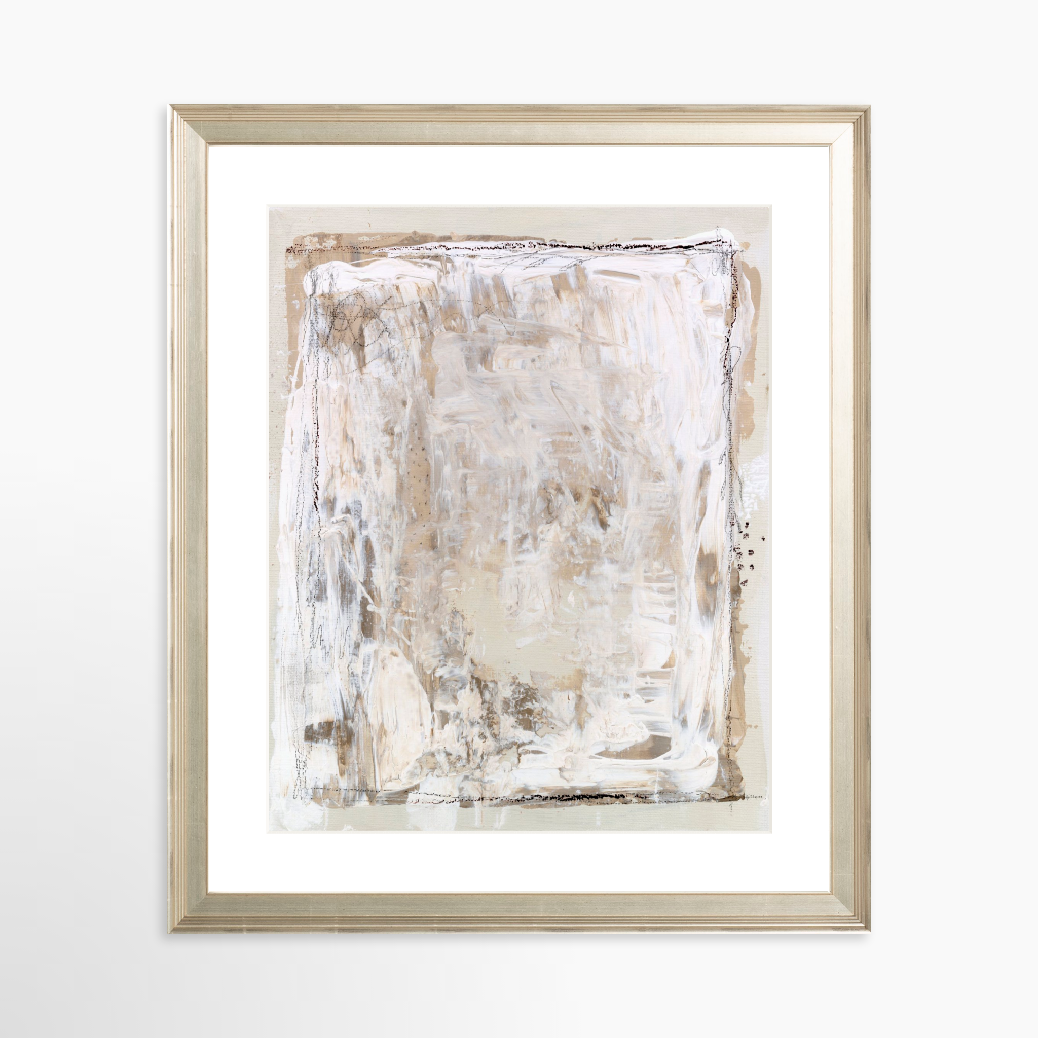 24x30 / Certificate Silver Frame + White Mat