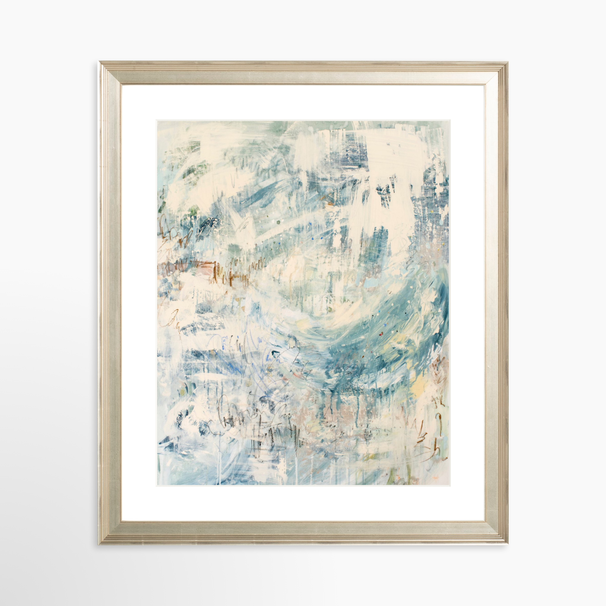 24x30 / Certificate Silver Frame + White Mat