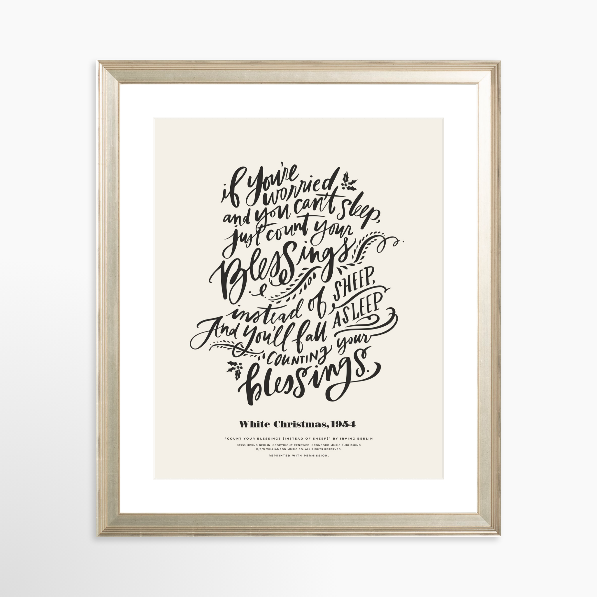 24x30 / Certificate Silver Frame + White Mat