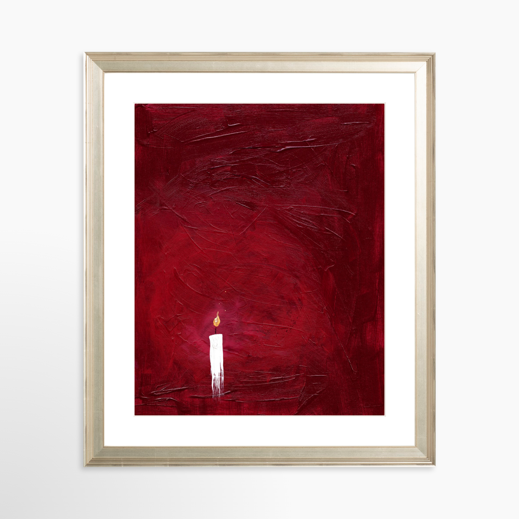 24x30 / Certificate Silver Frame + White Mat