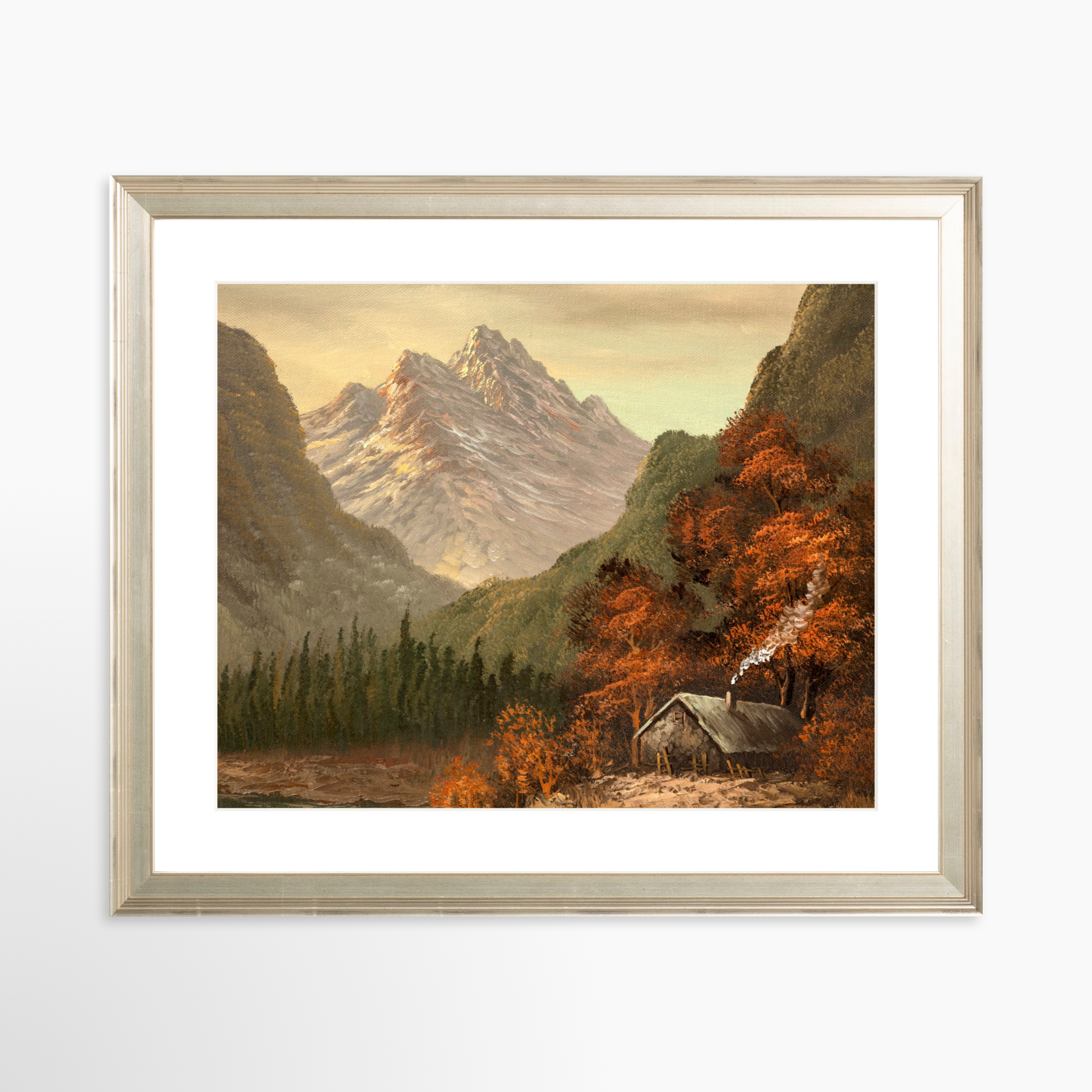 30x24 / Certificate Silver Frame + White Mat