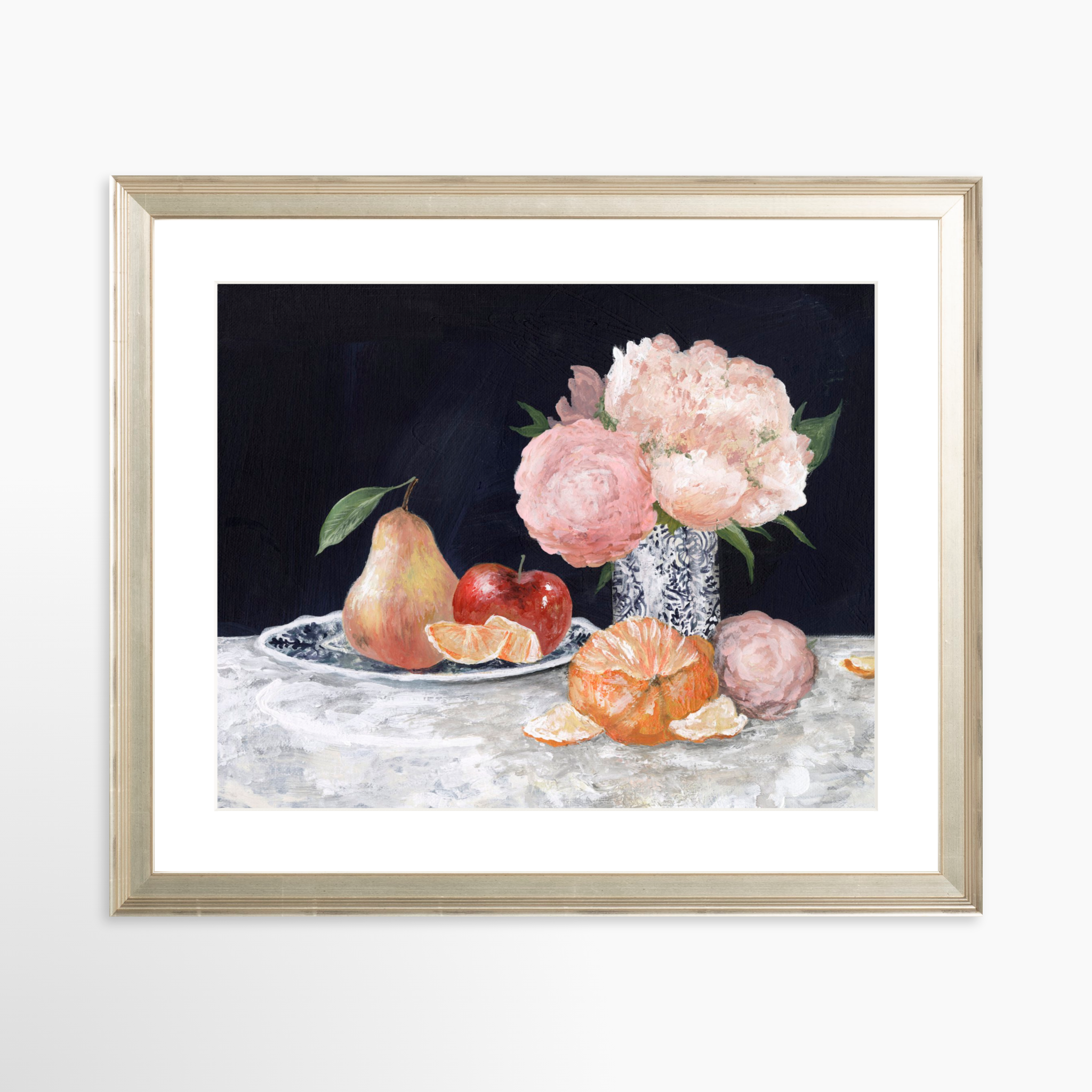 30x24 / Certificate Silver Frame + White Mat