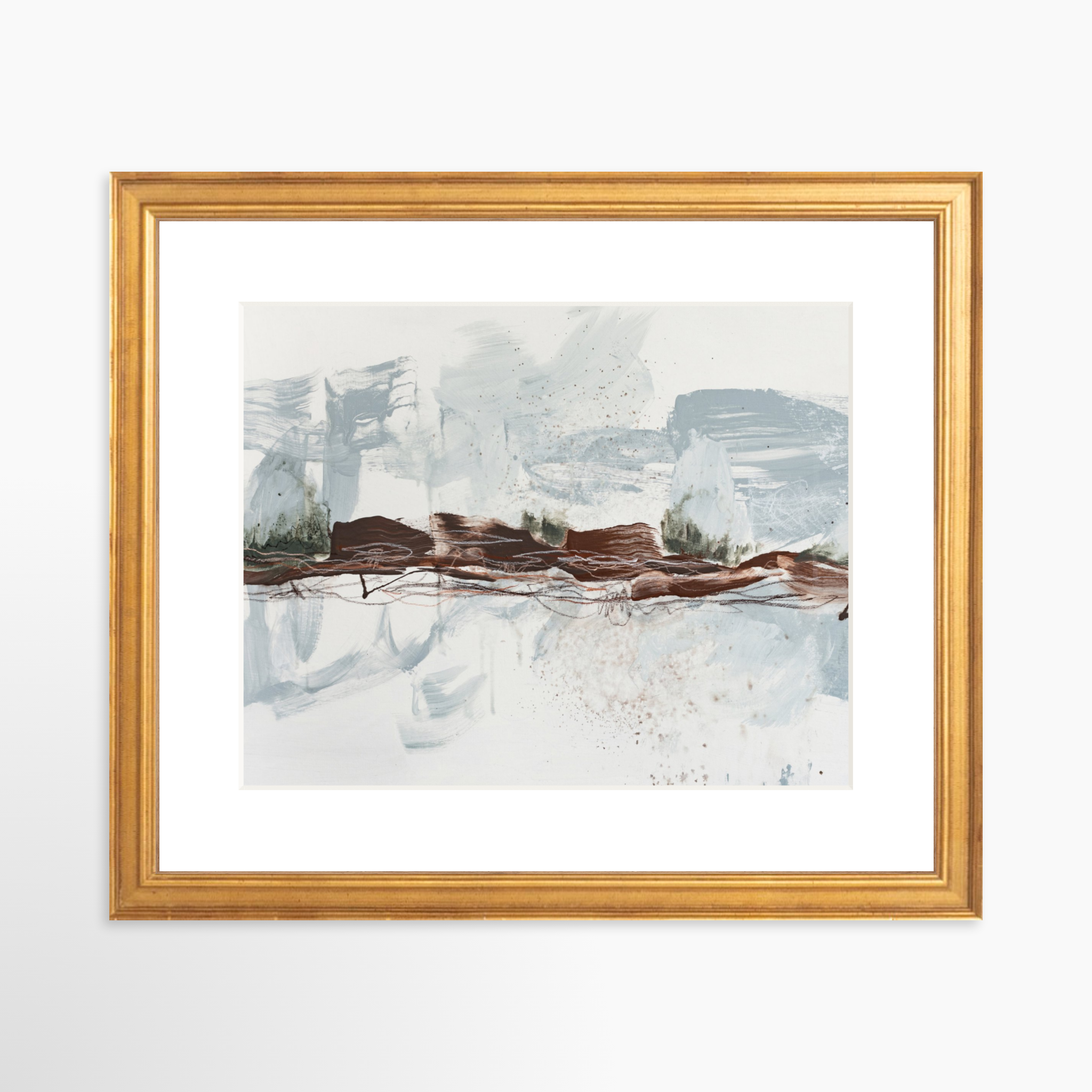 10x8 / Certificate Gold Frame + White Mat