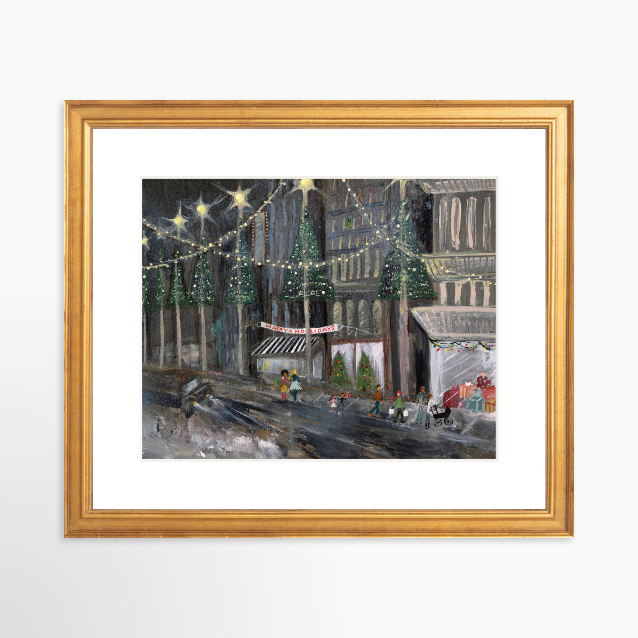 10x8 / Certificate Gold Frame + White Mat