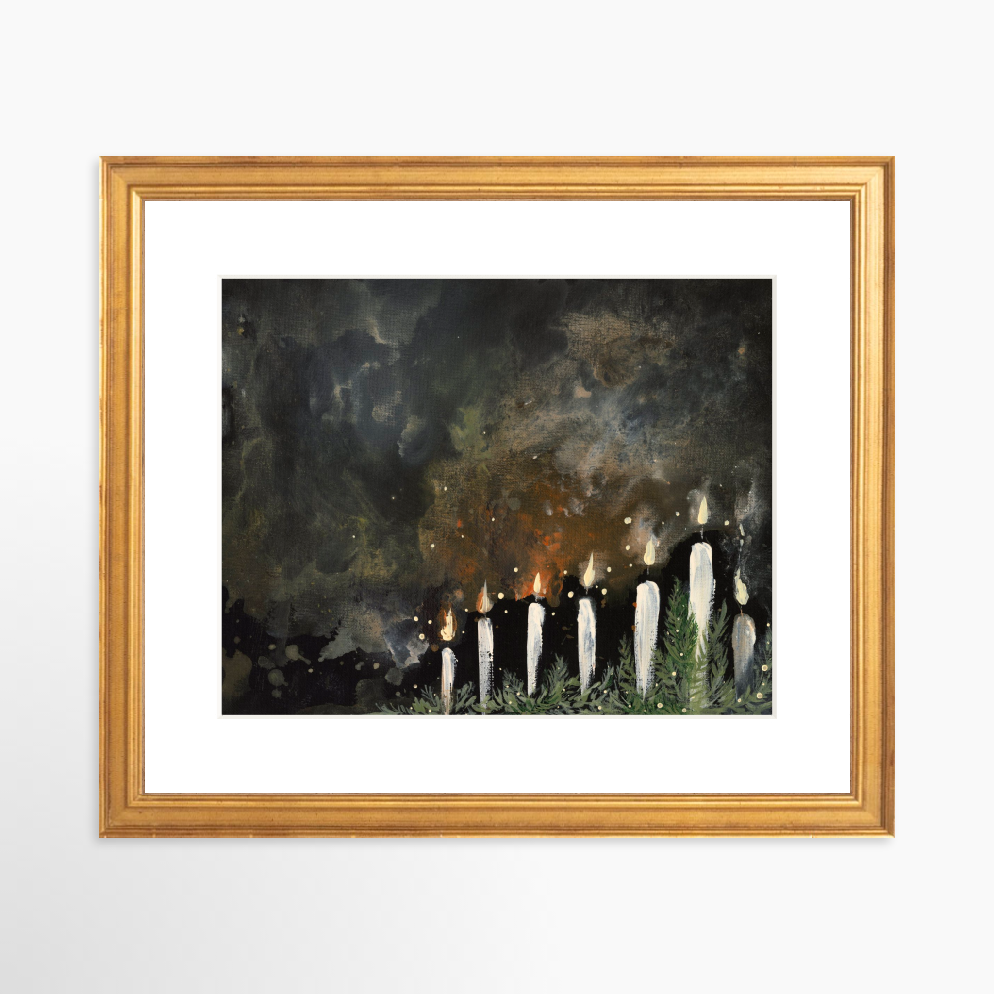 10x8 / Certificate Gold Frame + White Mat