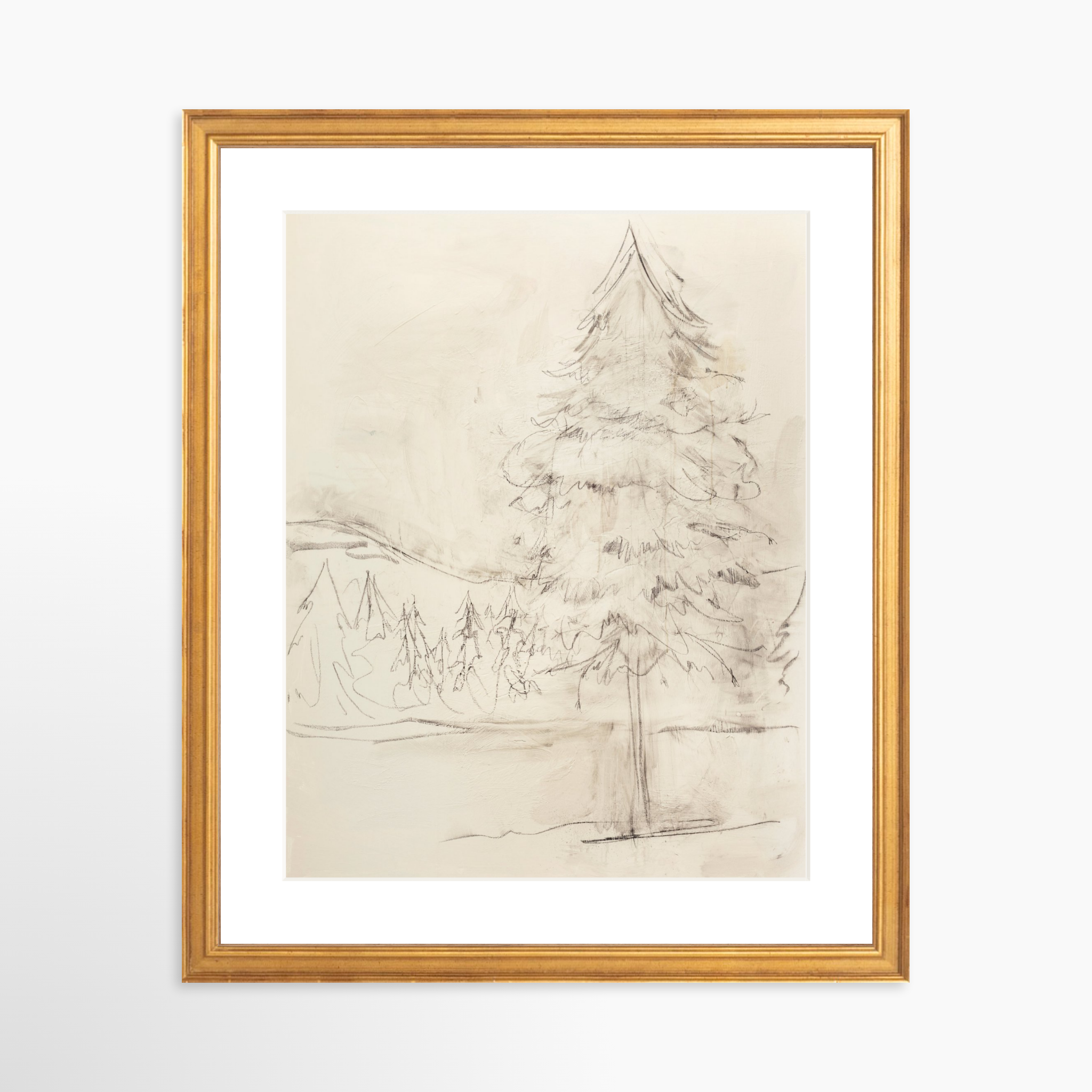 11x14 / Certificate Gold Frame + White Mat