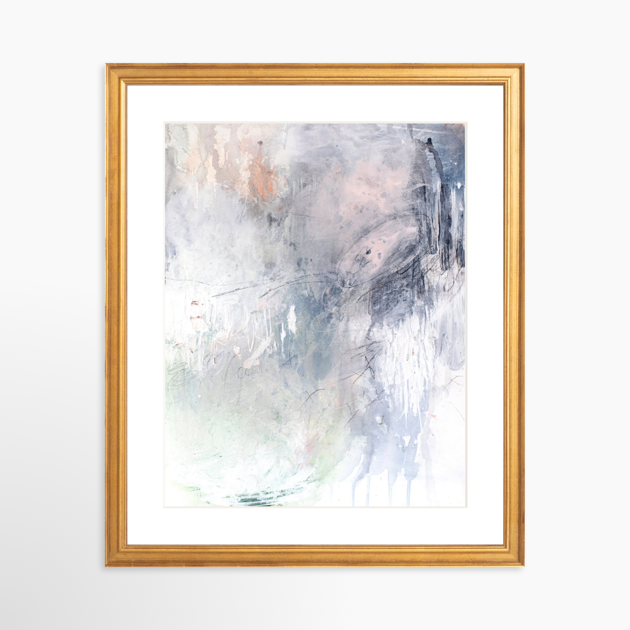 11x14 / Certificate Gold Frame + White Mat