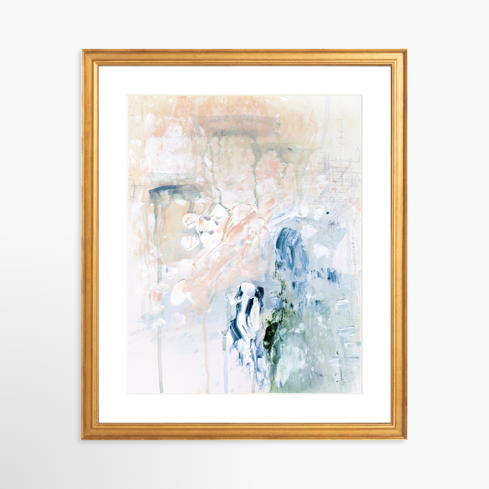 11x14 / Certificate Gold Frame + White Mat