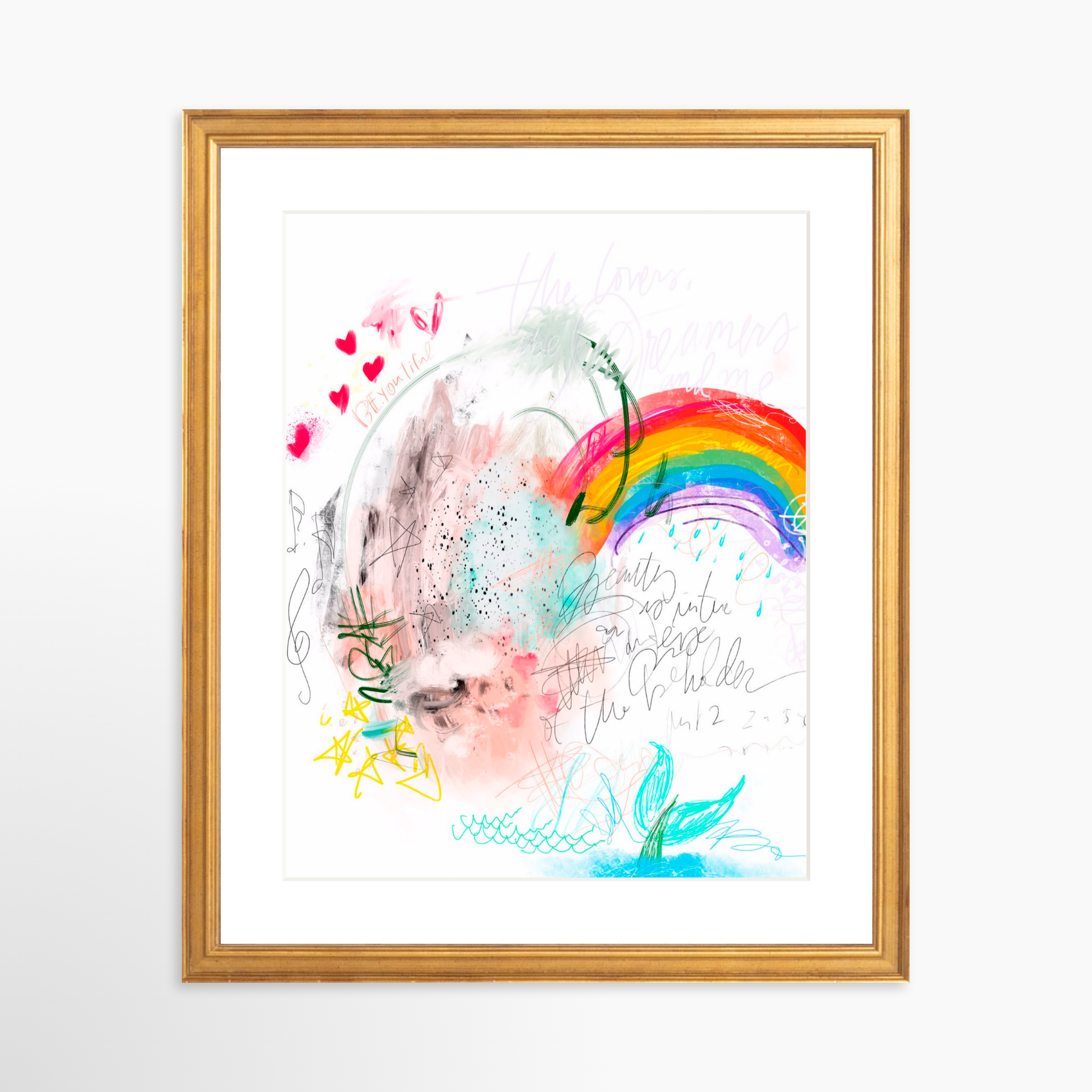 11x14 / Certificate Gold Frame + White Mat