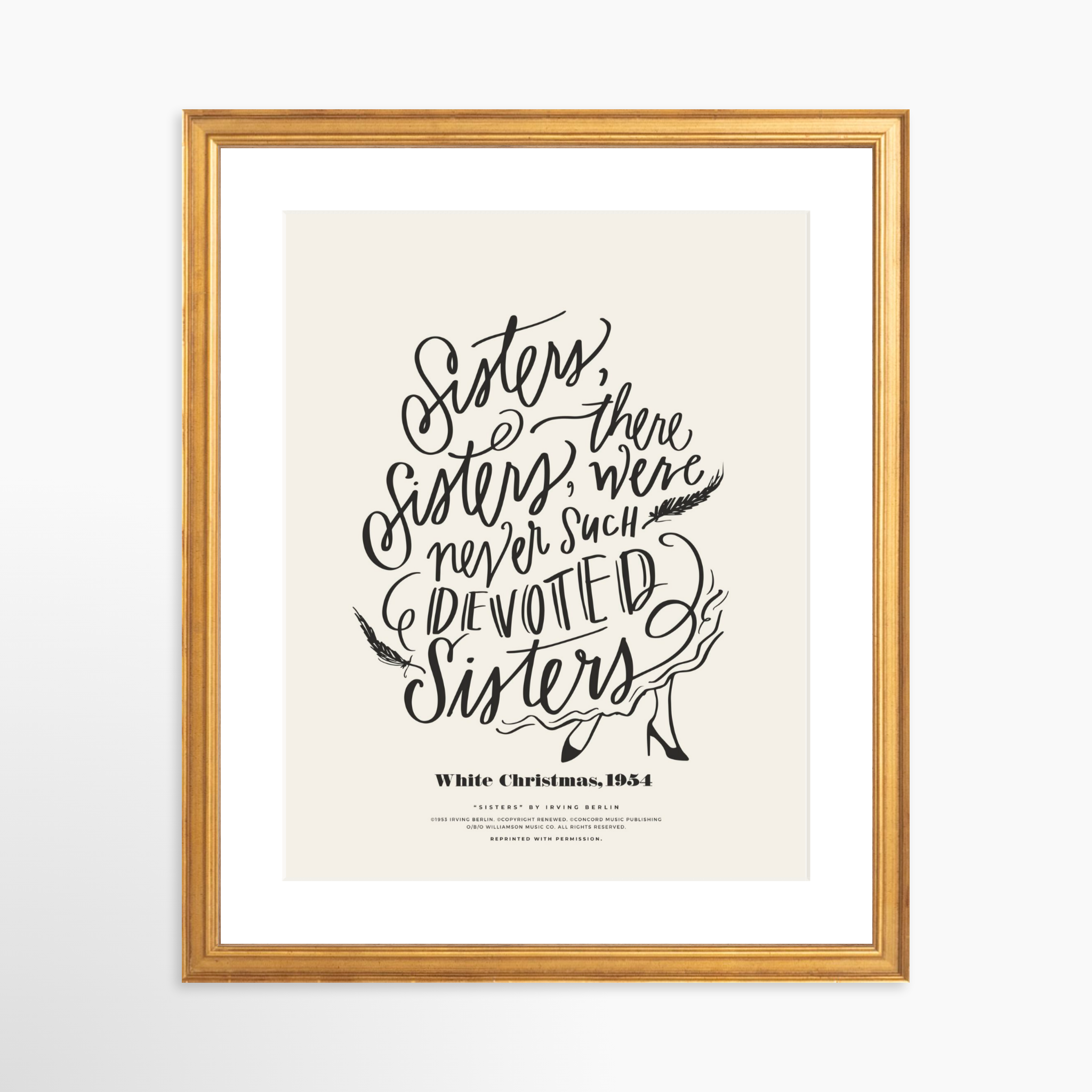 11x14 / Certificate Gold Frame + White Mat