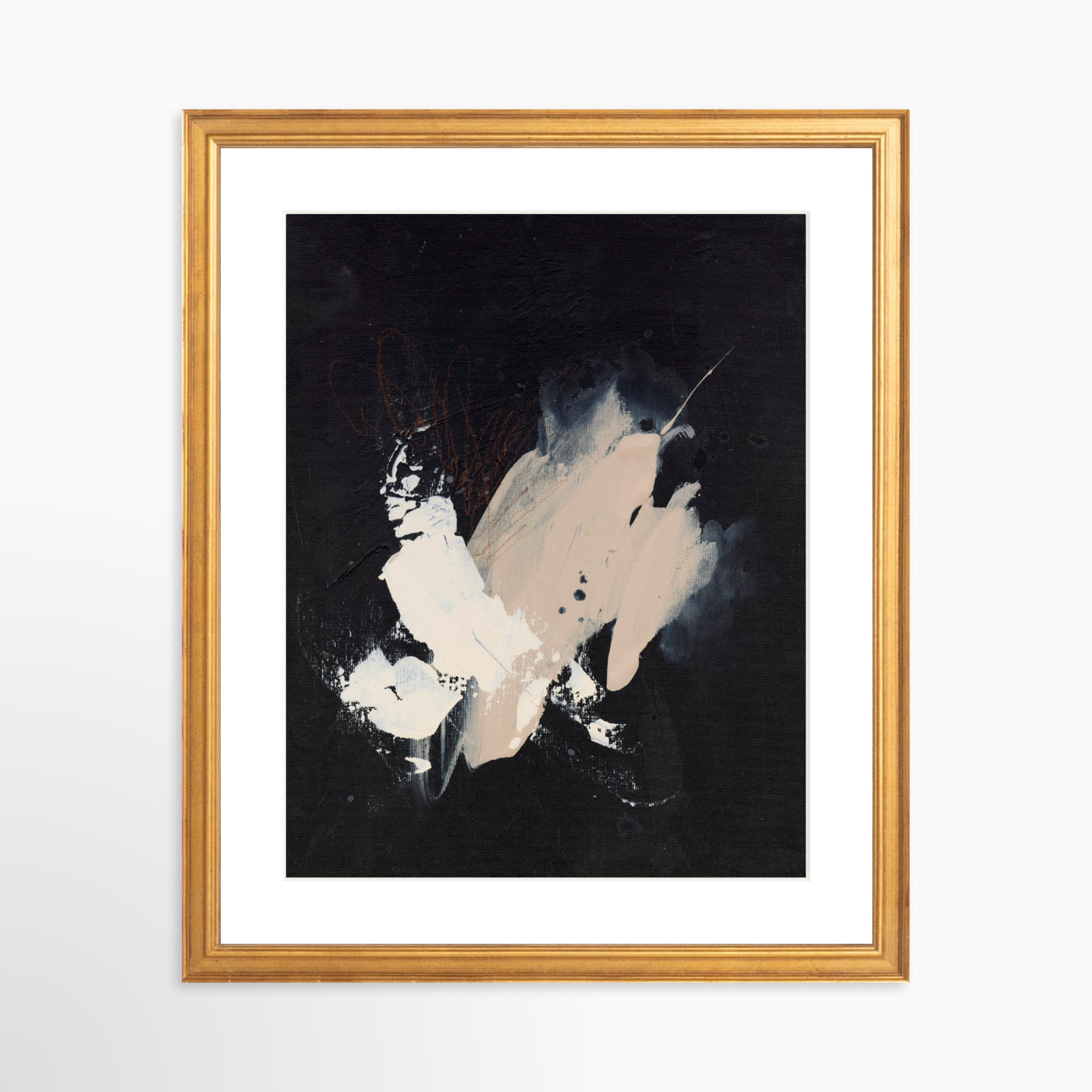 11x14 / Certificate Gold Frame + White Mat