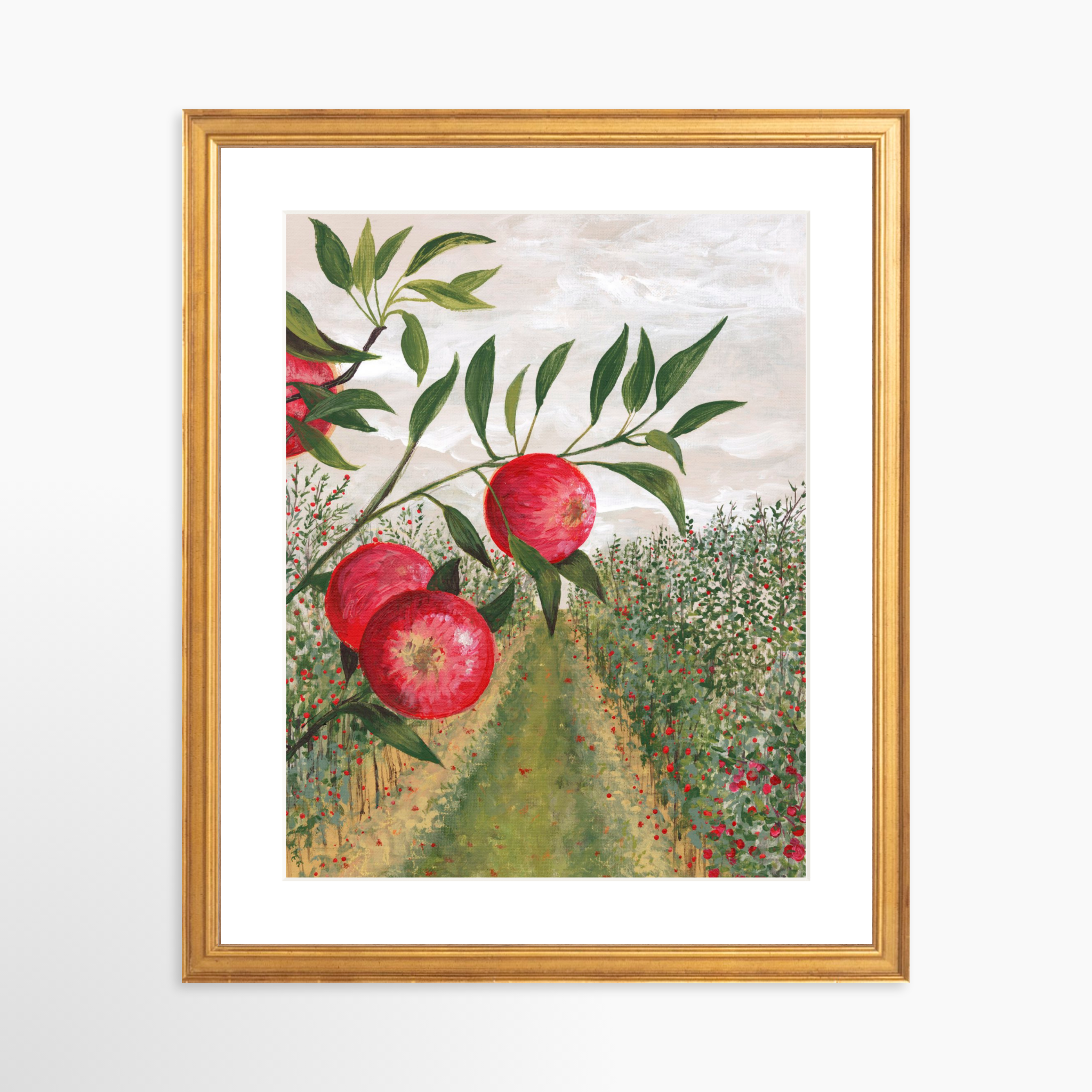 11x14 / Certificate Gold Frame + White Mat