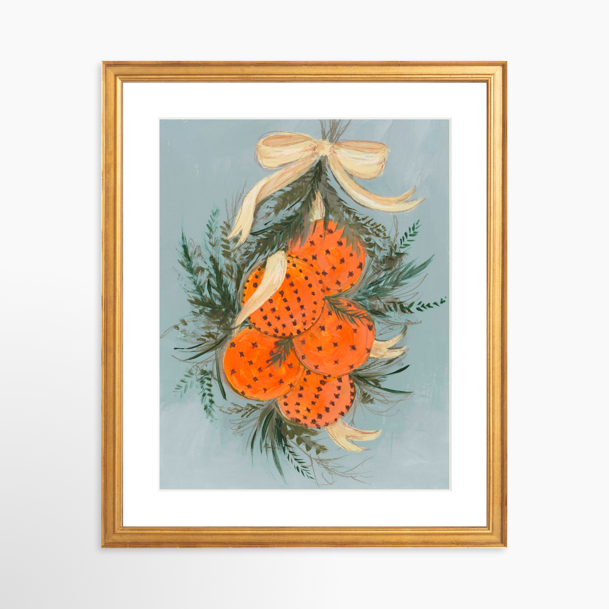 11x14 / Certificate Gold Frame + White Mat