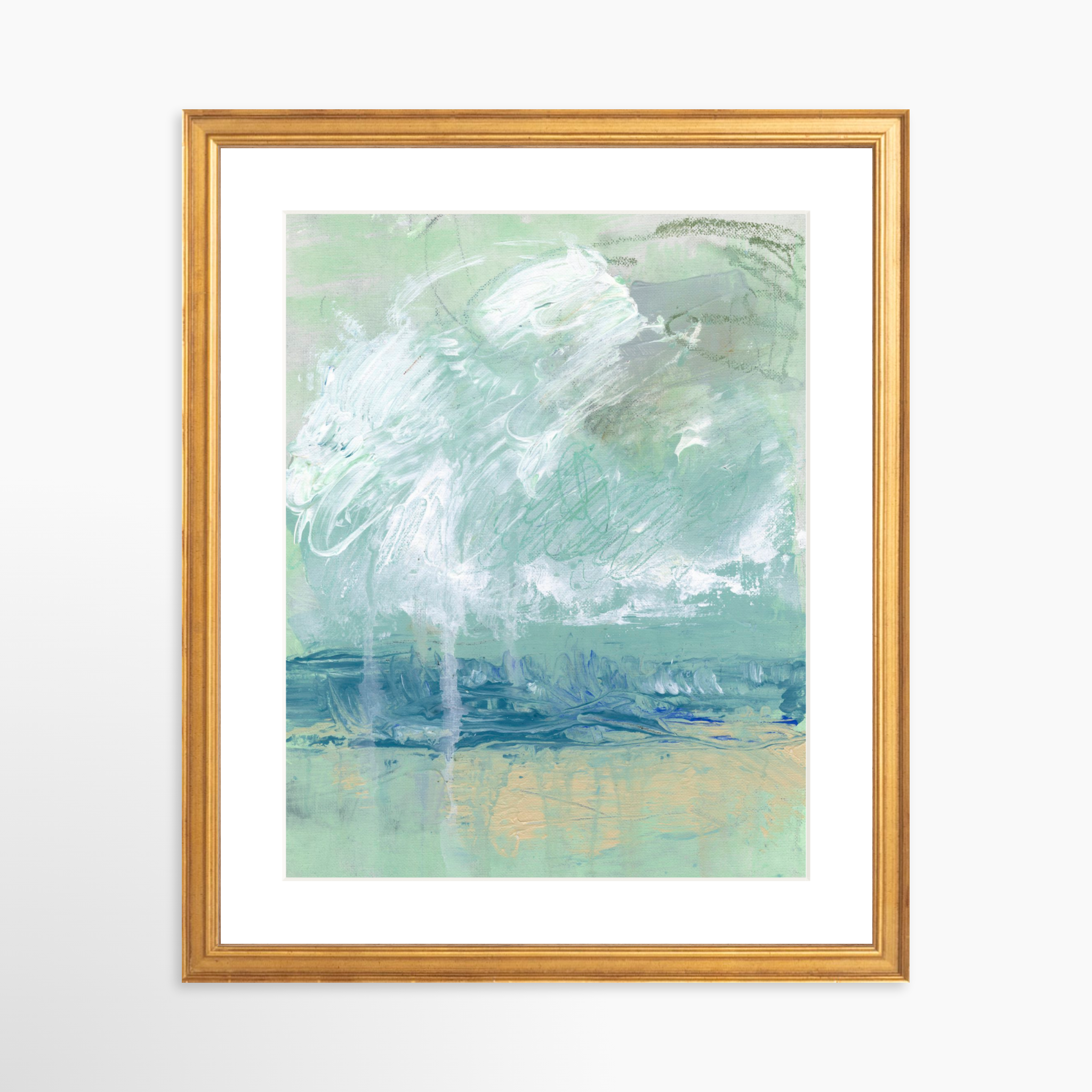 11x14 / Certificate Gold Frame + White Mat