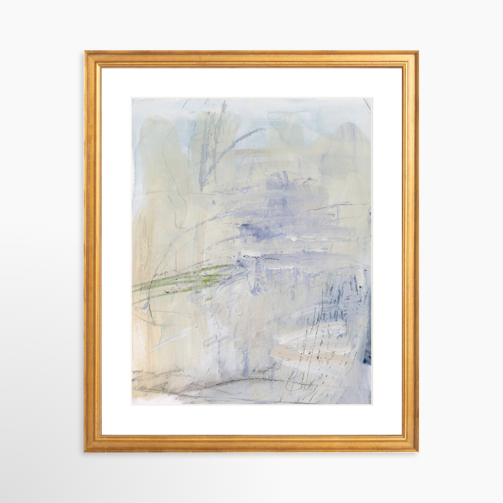 11x14 / Certificate Gold Frame + White Mat