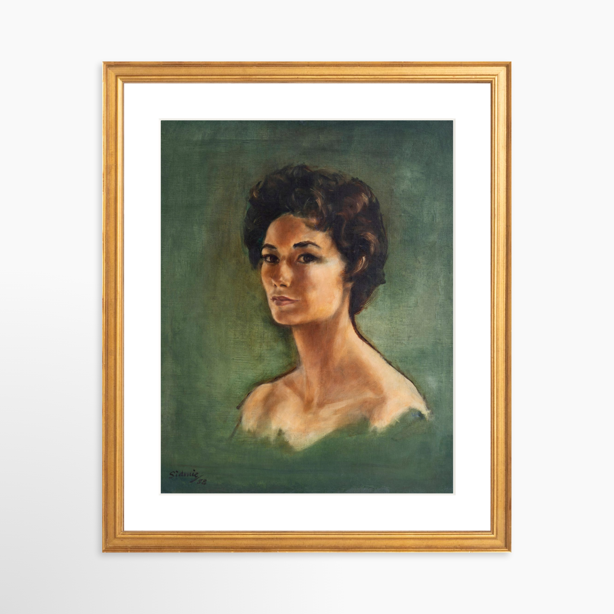 11x14 / Certificate Gold Frame + White Mat