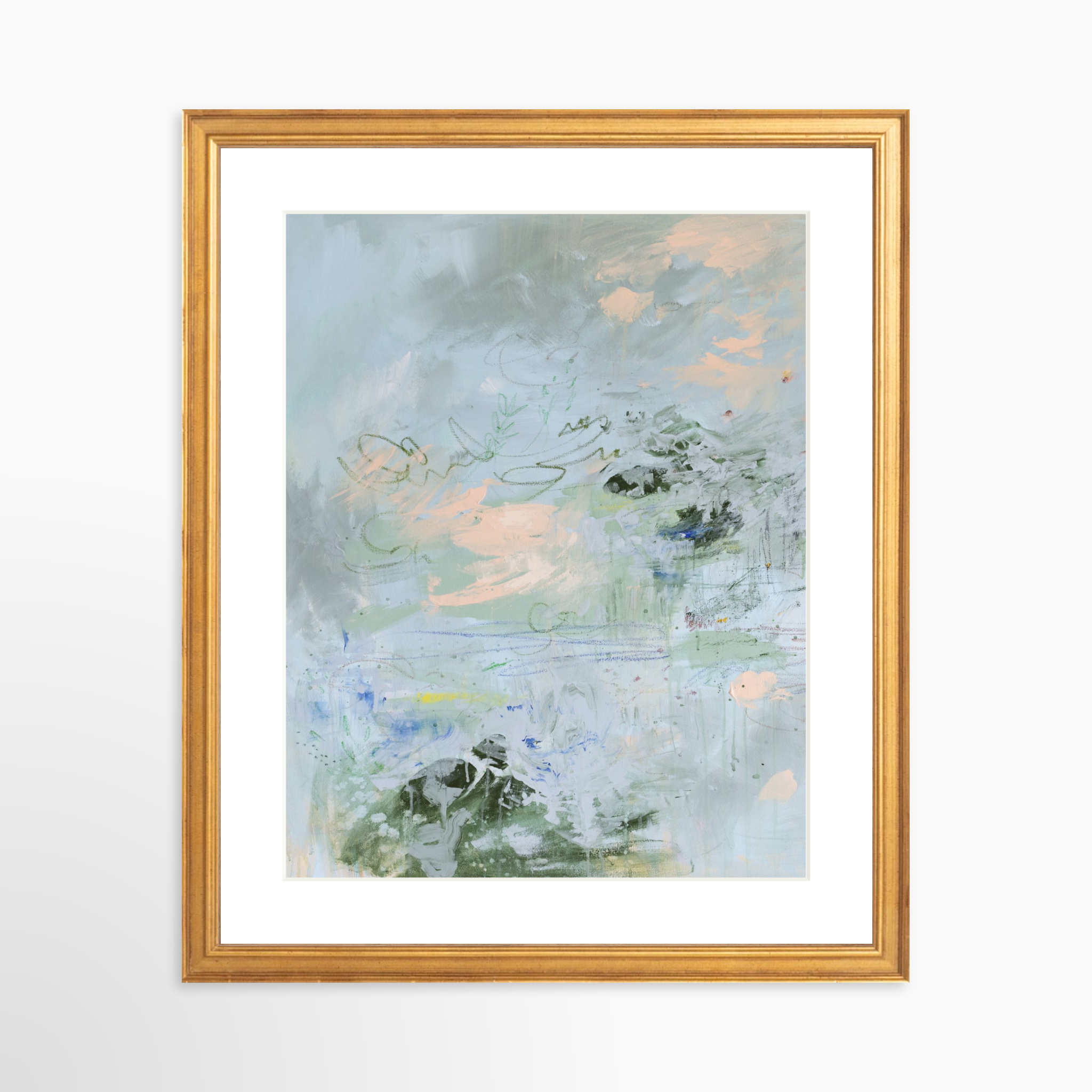 11x14 / Certificate Gold Frame + White Mat