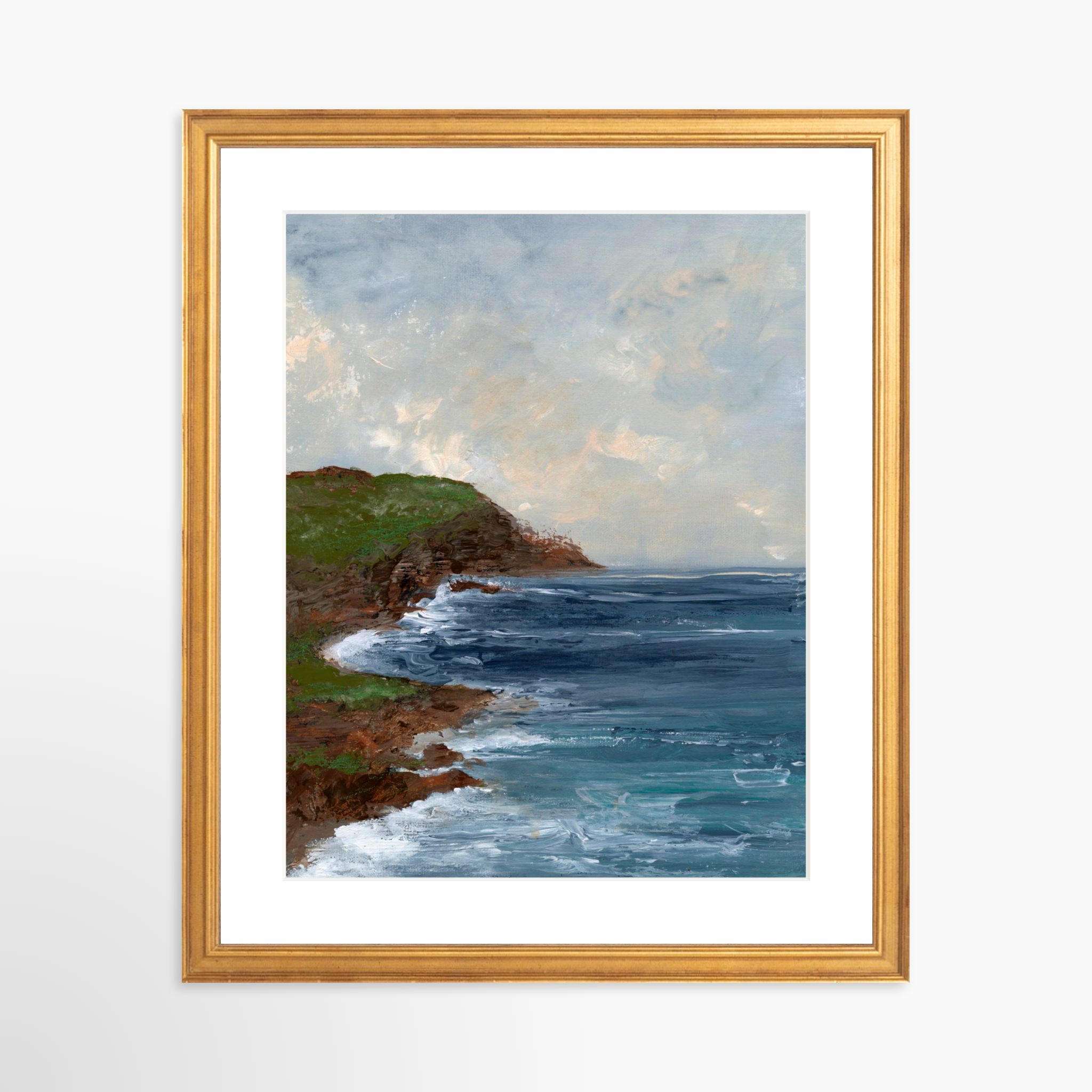 11x14 / Certificate Gold Frame + White Mat