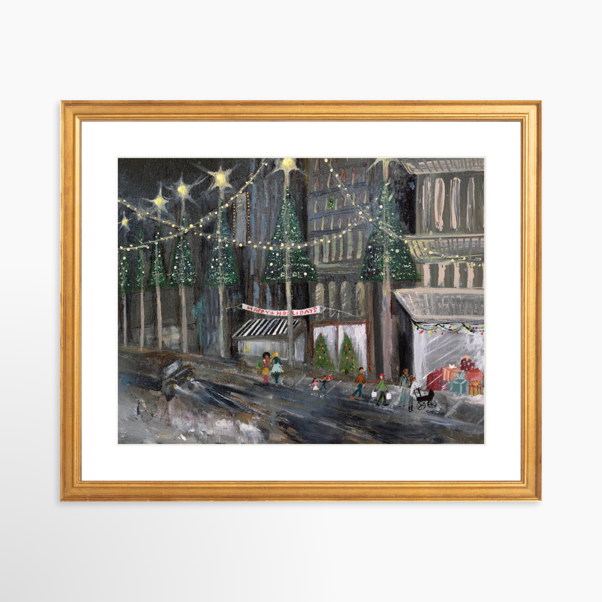 14x11 / Certificate Gold Frame + White Mat