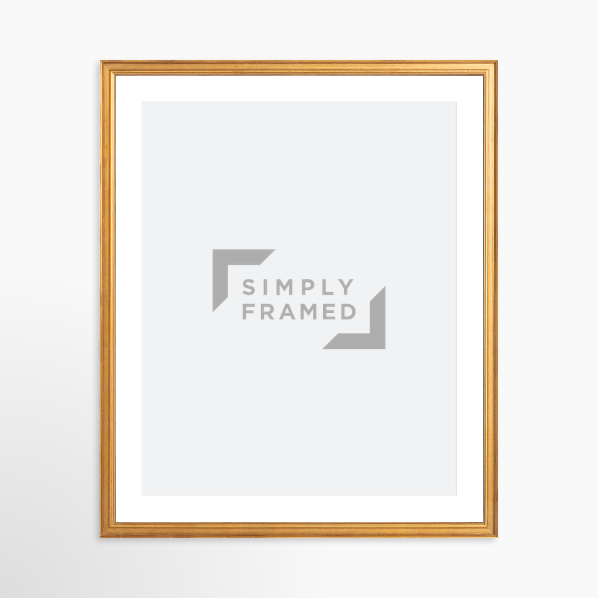 16x20 / Certificate Gold Frame + White Mat