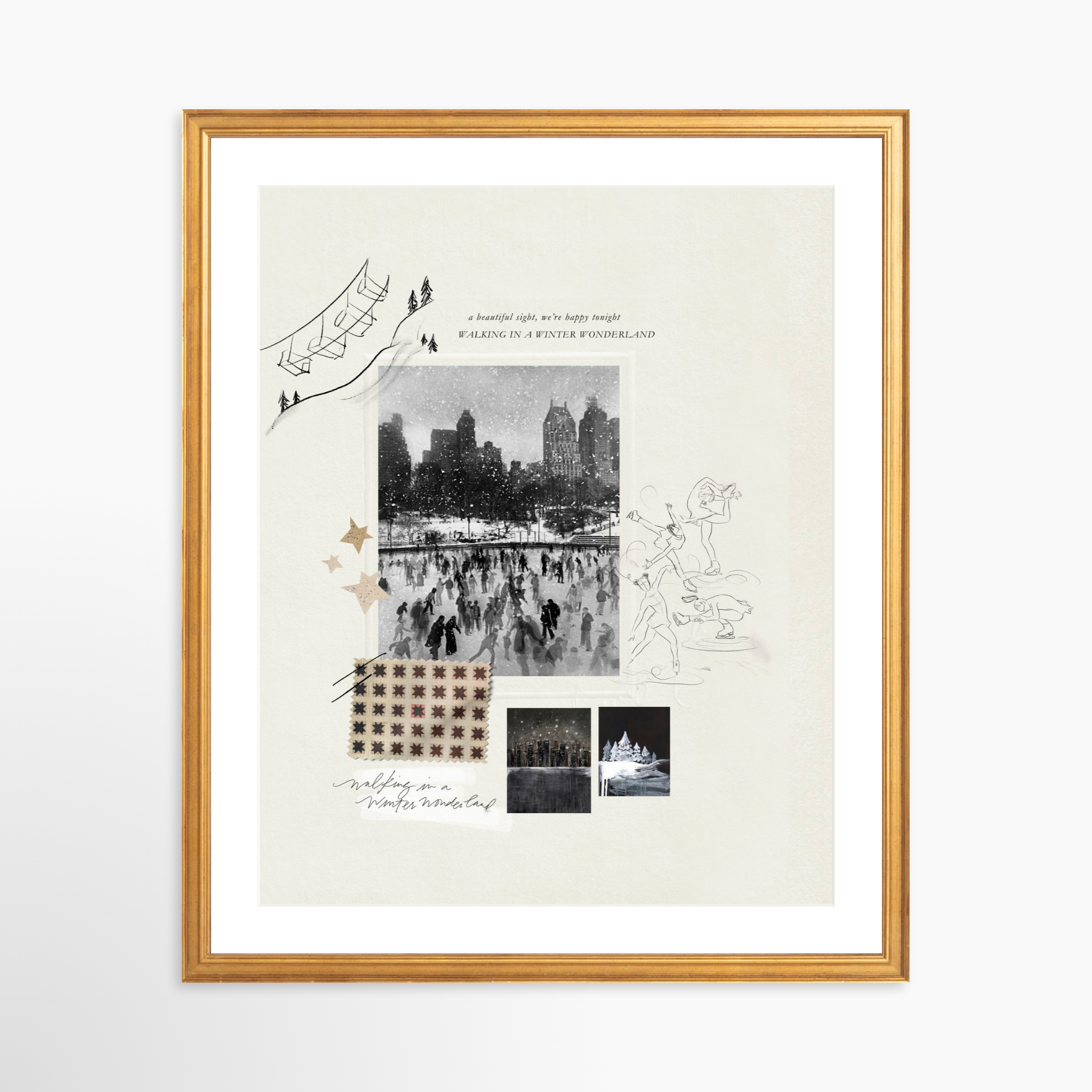 16x20 / Certificate Gold Frame + White Mat